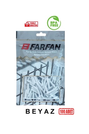 farfan 100 Adet Beyaz Bulaşık Makinesi Sepet Ucu Kapak | Pas ve Küf Önleyici ...