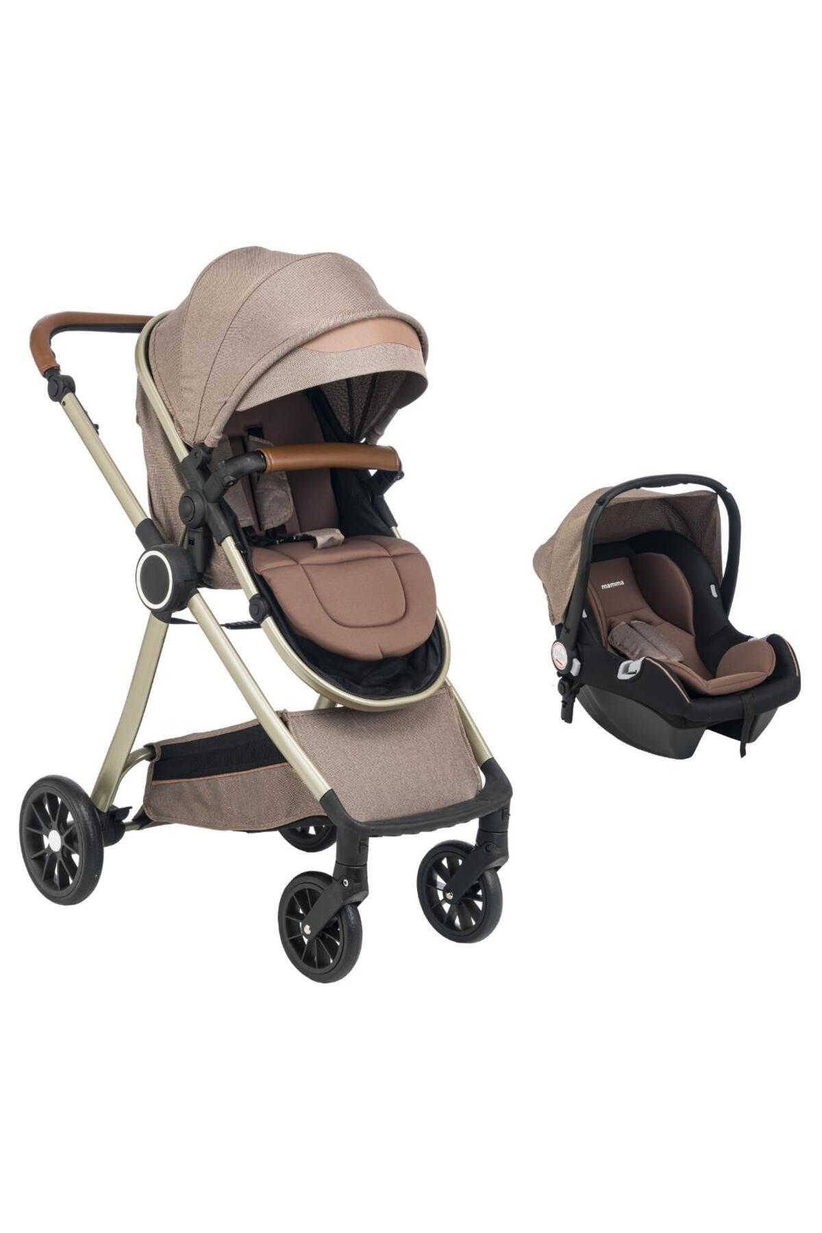 Mamma Range Çift Yönlü 6 In 1 Yeni Nesil Travel Sistem Bebek Arabası Gri fotoğrafı 2 (önizleme)