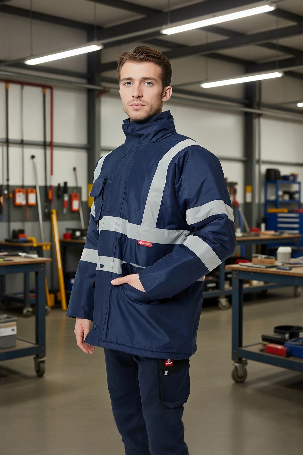 Kışlık İş Güvenliği Parka Reflektif EN ISO 13688 20471 343 Salix