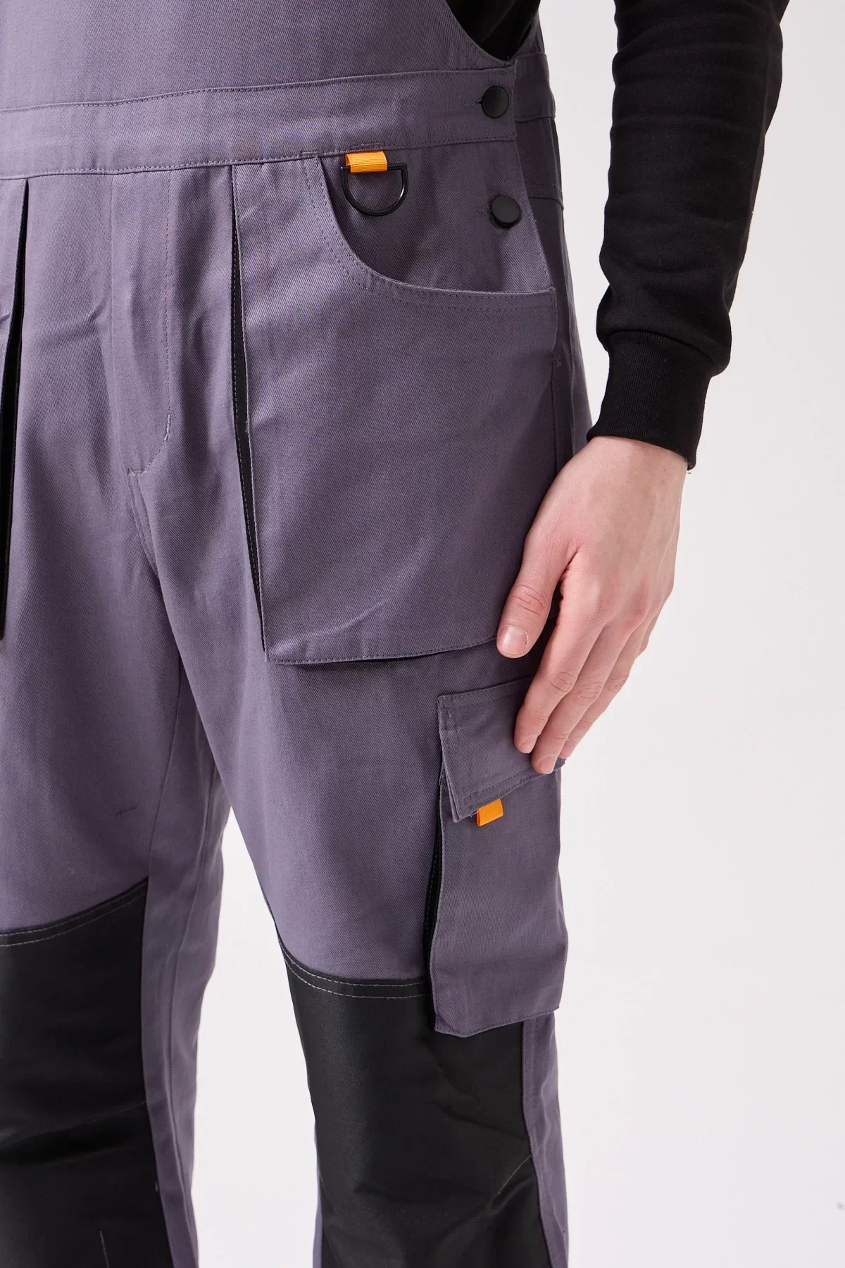 Erkek Gabardin Bahçıvan Tulum ISG Baccata İş Güvenliği Kot Salopet Denim Çok Cepli
