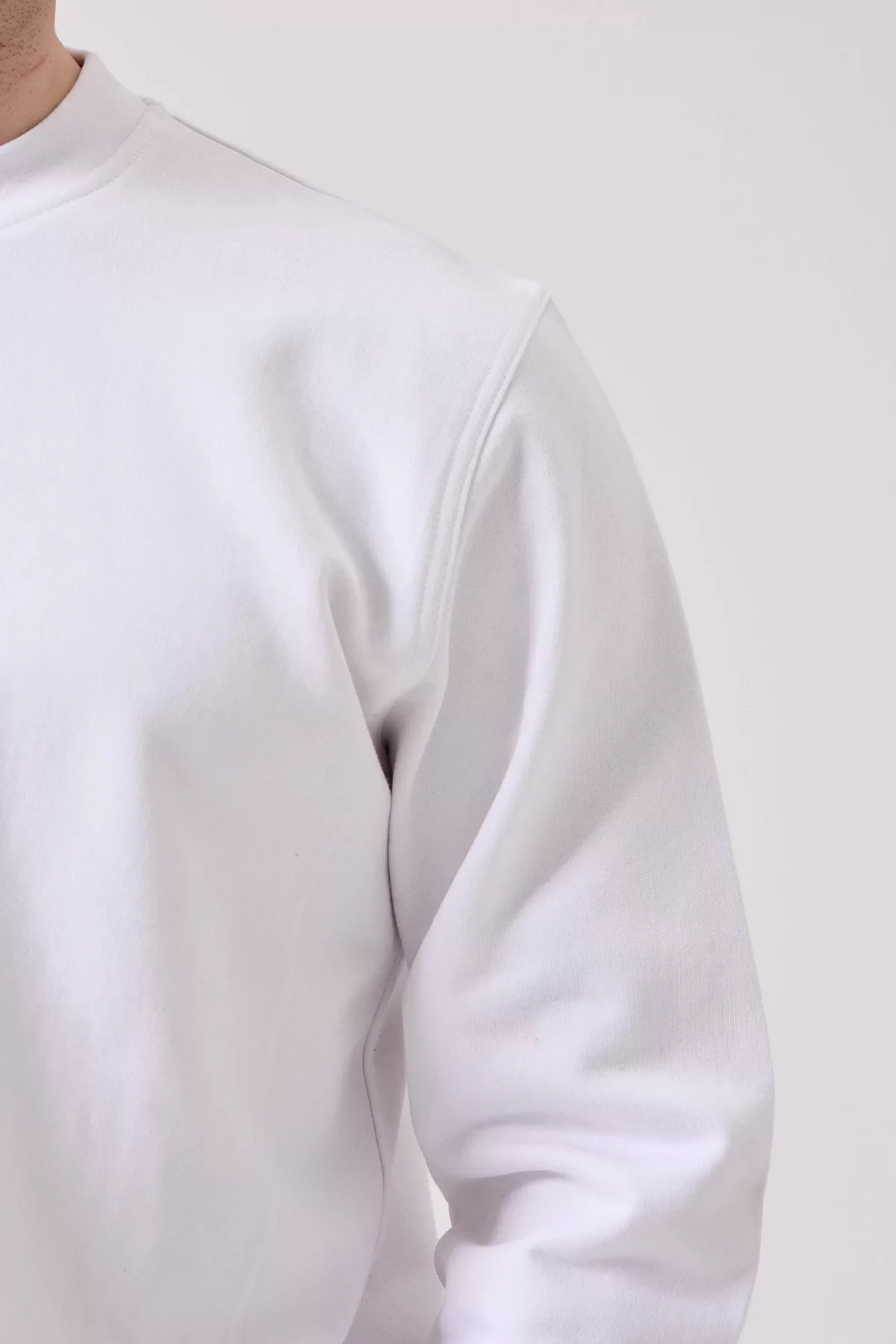 Pamuklu Sweatshirt Kışlık Erkek Süveter Galanthus Basic Rahat Kesim Günlük İş Kullanımı İçin