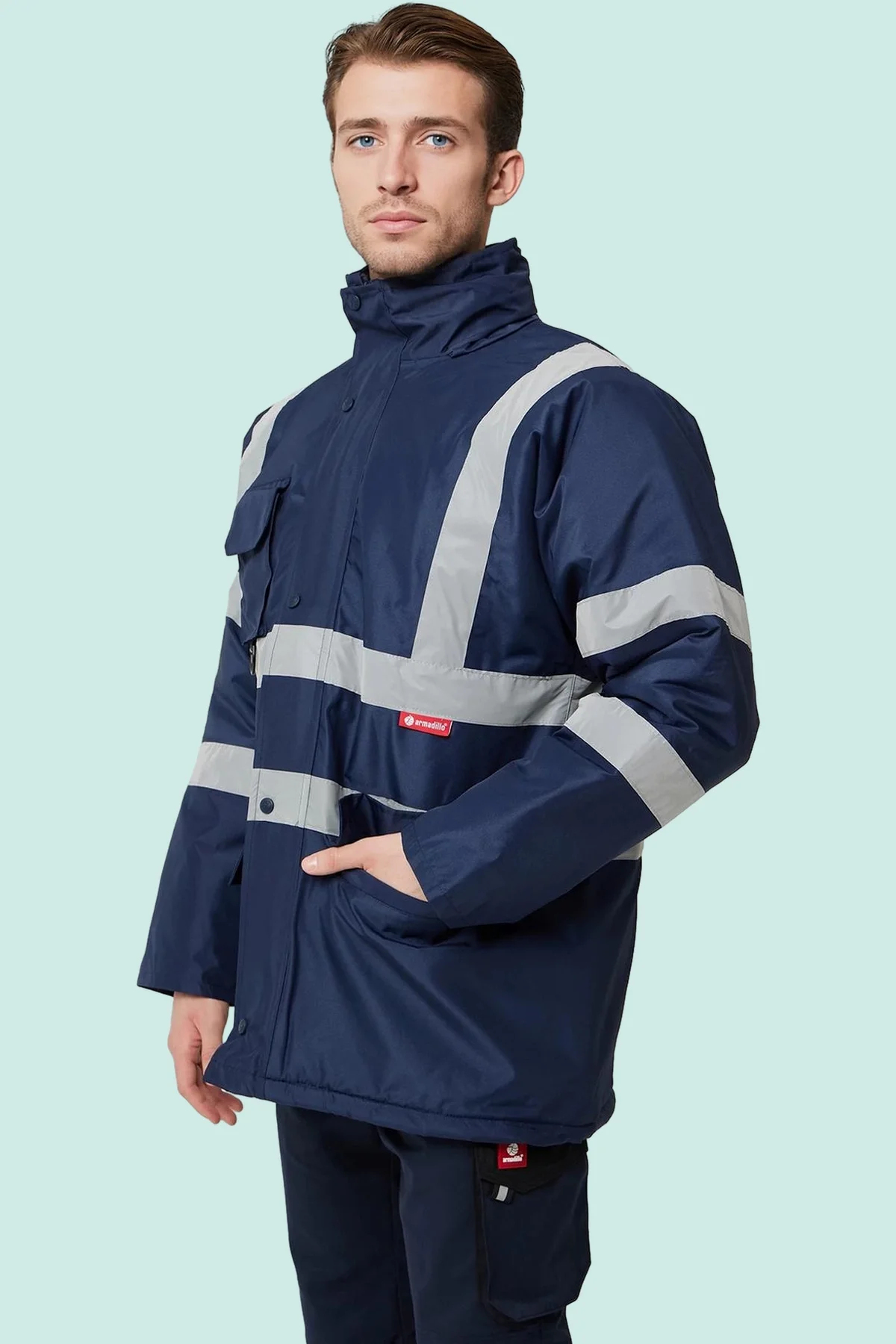 Kışlık İş Güvenliği Parka Reflektif EN ISO 13688 20471 343 Salix