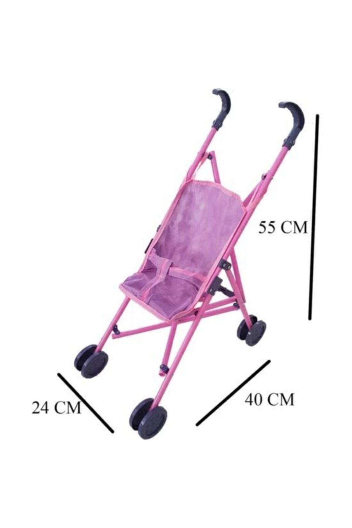 BULDUK Katlanabilir Baston Puset Pembe Oyuncak Puset Bebek Arabası 62 Cm Kız Çocuk Arabası fotoğrafı 5 (önizleme)