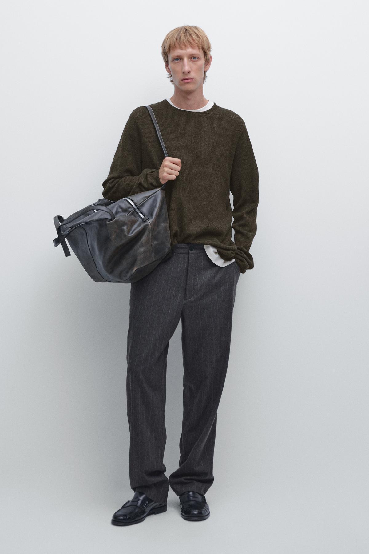 ماسیمو دوتی ژاکت بافتنی پشمی بدون درز