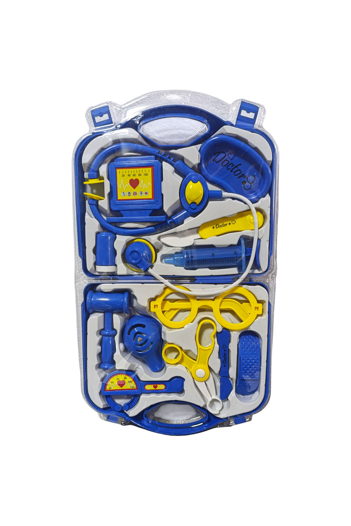 Brother Toys 14 Parça Çantalı Plastik Oyuncak Doktor Seti Kaliteli Yerli Üretim Mavi Renk fotoğrafı 4 (önizleme)