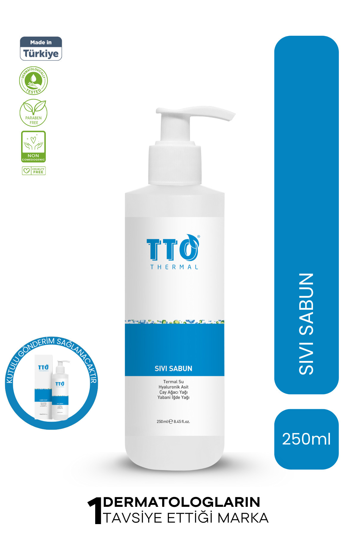 TTO Sıvı Sabun 250 ml Egzamalı, Mantarlı, Atopik Ciltlerde ( Çay Ağacı Yağı / Tea Tree Oil )