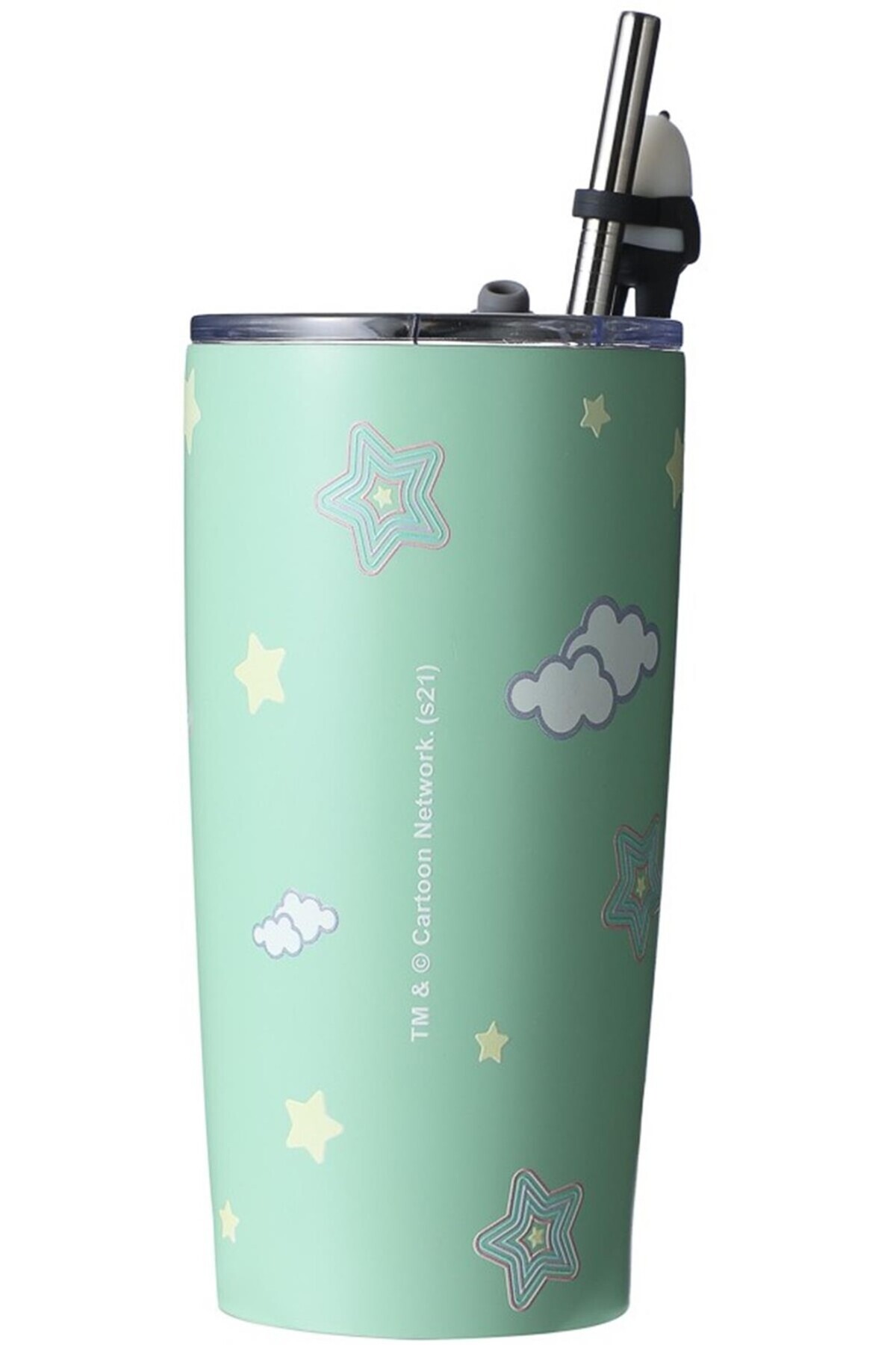 Miniso We Bare Bears Lisanslı Pipetli Termos (530ml) - Boz Ayı fotoğrafı 3 (önizleme)