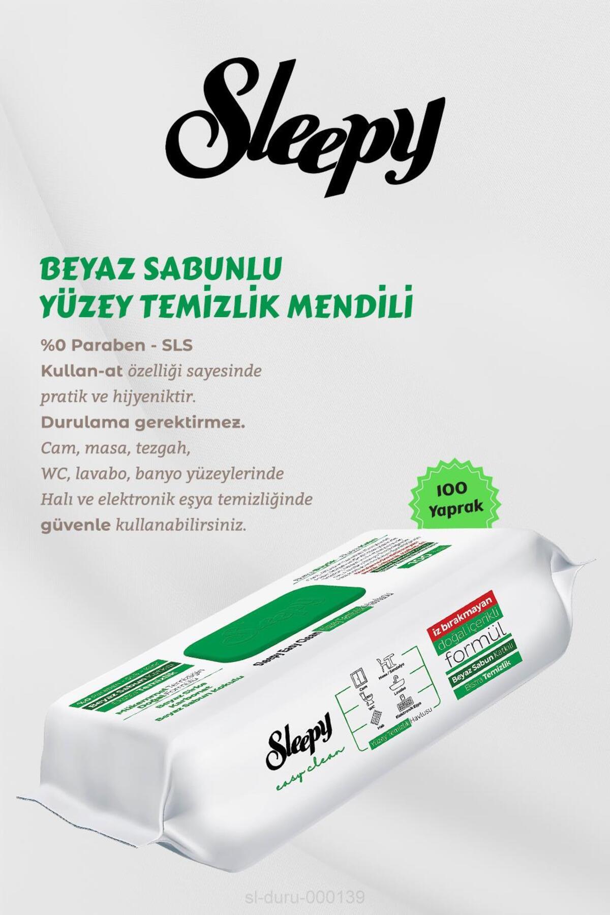 Sleepy 100' lü Beyaz Sabunlu Yüzey Havlusu 12 AL 11 Öde Rosie Hediyeli fotoğrafı 2 (önizleme)