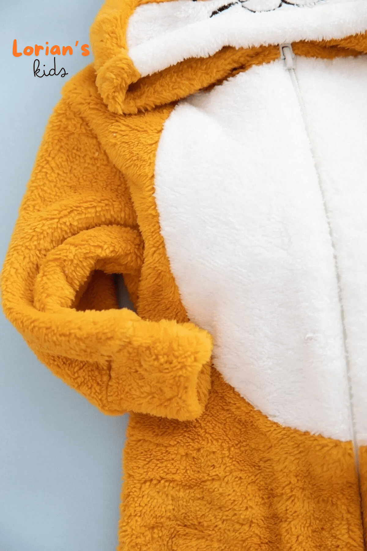 LORIAN'S Welsoft Kaplan Yumuşak Peluş Fermuarlı Bebek Tulumu - 6 Yaş fotoğrafı 4 (önizleme)