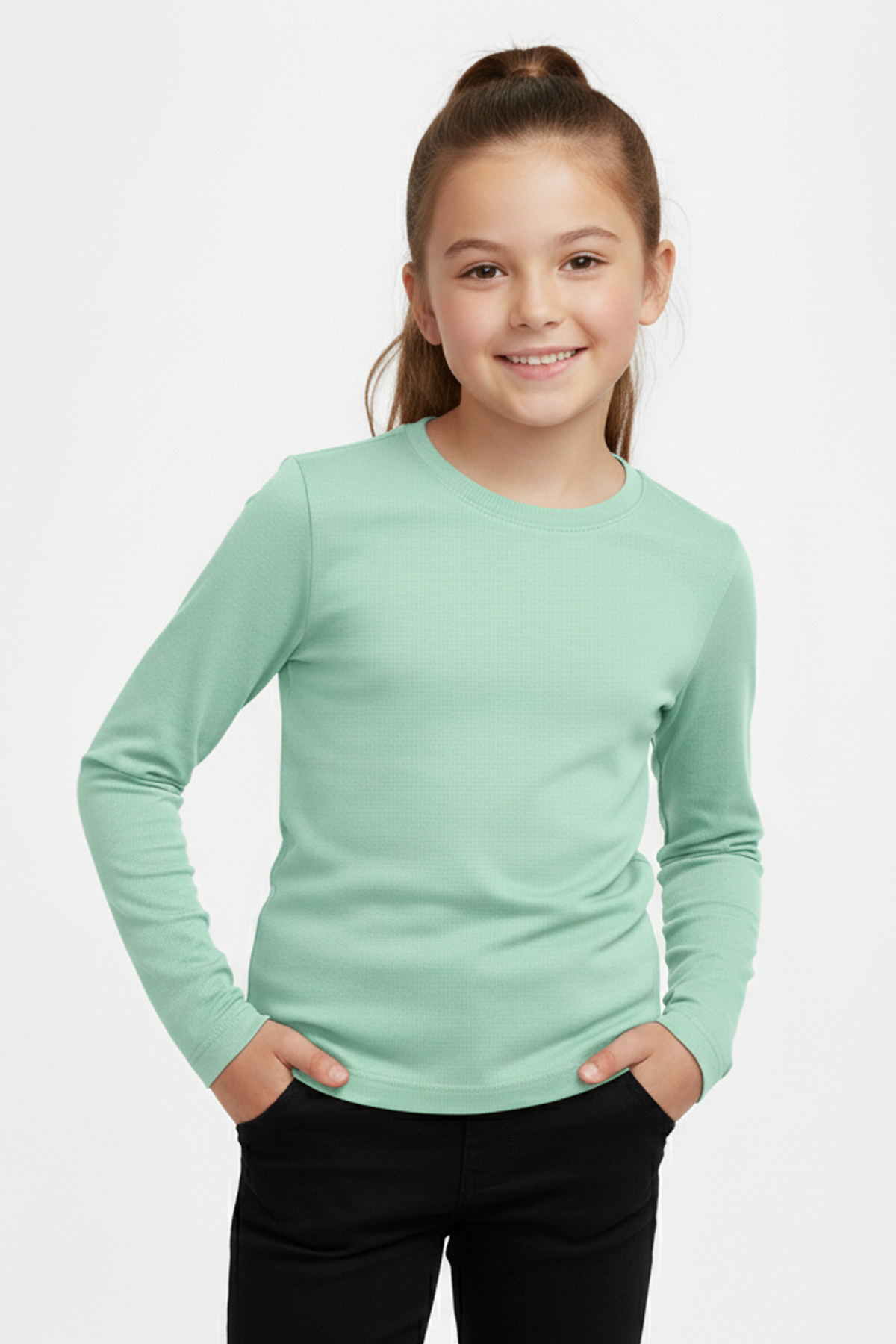 TWOO KİDS Uzun Kol Body İçlik - 6'lı Set Renkli Basic Mevsimlik Kız Erkek Çocuk Uzun Kollu Tişört Badi - SET 1 fotoğrafı 6 (önizleme)