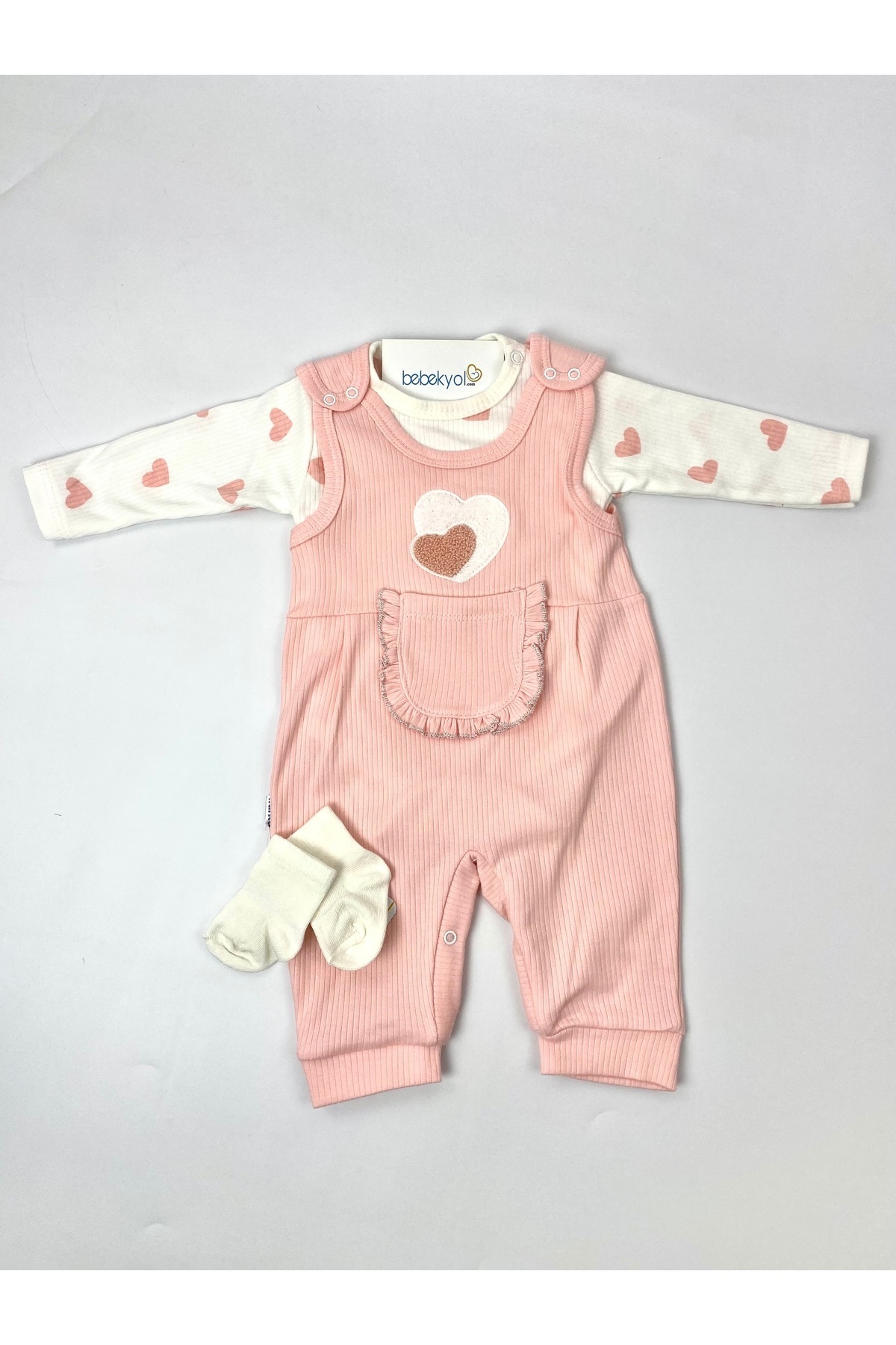 bebekyol Kalpli 2’li Kız Bebe Takım (bandanasız) fotoğrafı 6 (önizleme)