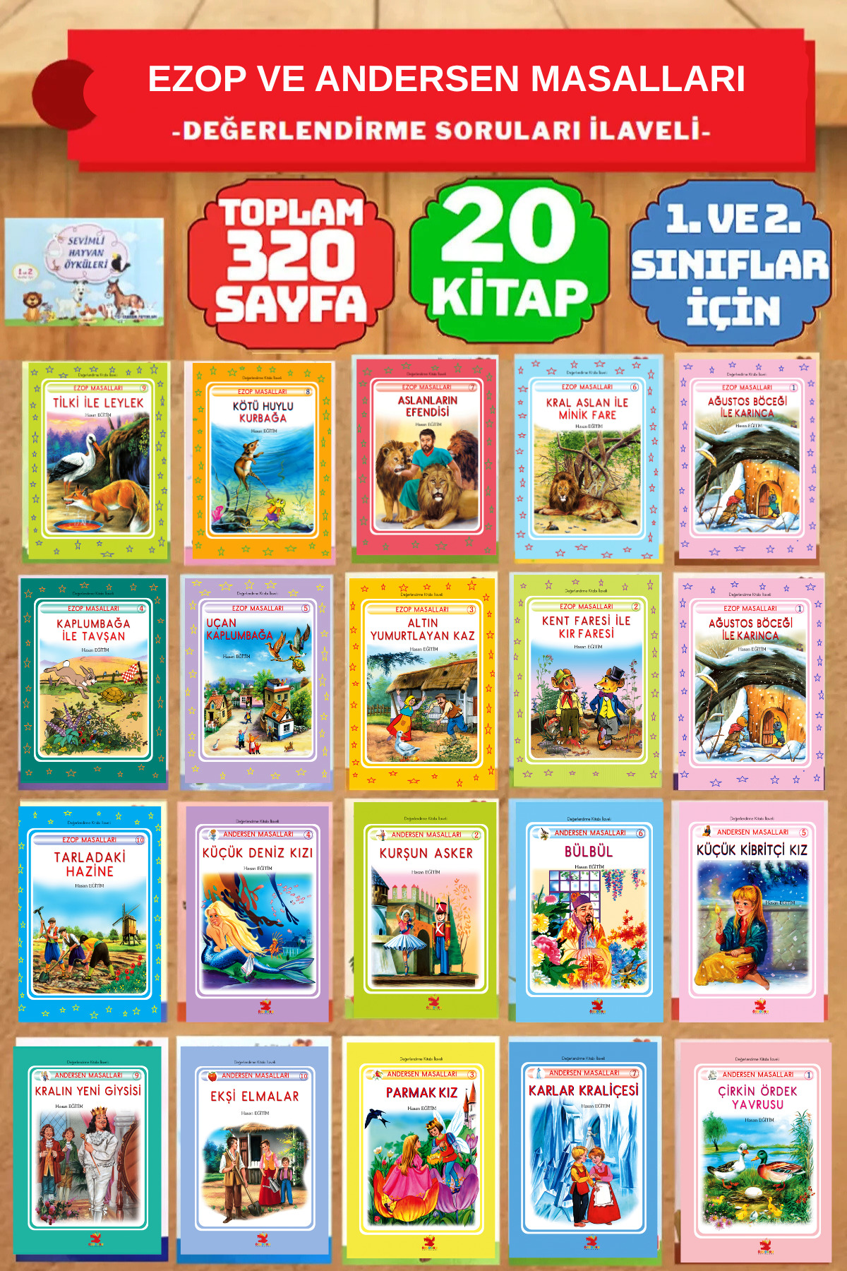 Genel Markalar 1. ve 2. Sınıflar İçin Tavsiyeli Kolay Okuma Hikaye Kitaplar KBY Tam 20 Adet Öyküleri fotoğrafı 3 (önizleme)