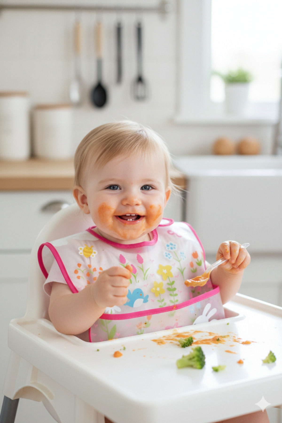 iplay 3 Adet, I Play 9-18 Ay Su Geçirmez Eva Kumaş Bebek Cırtlı Mama Önlüğü, 3'lü Paket fotoğrafı 2 (önizleme)