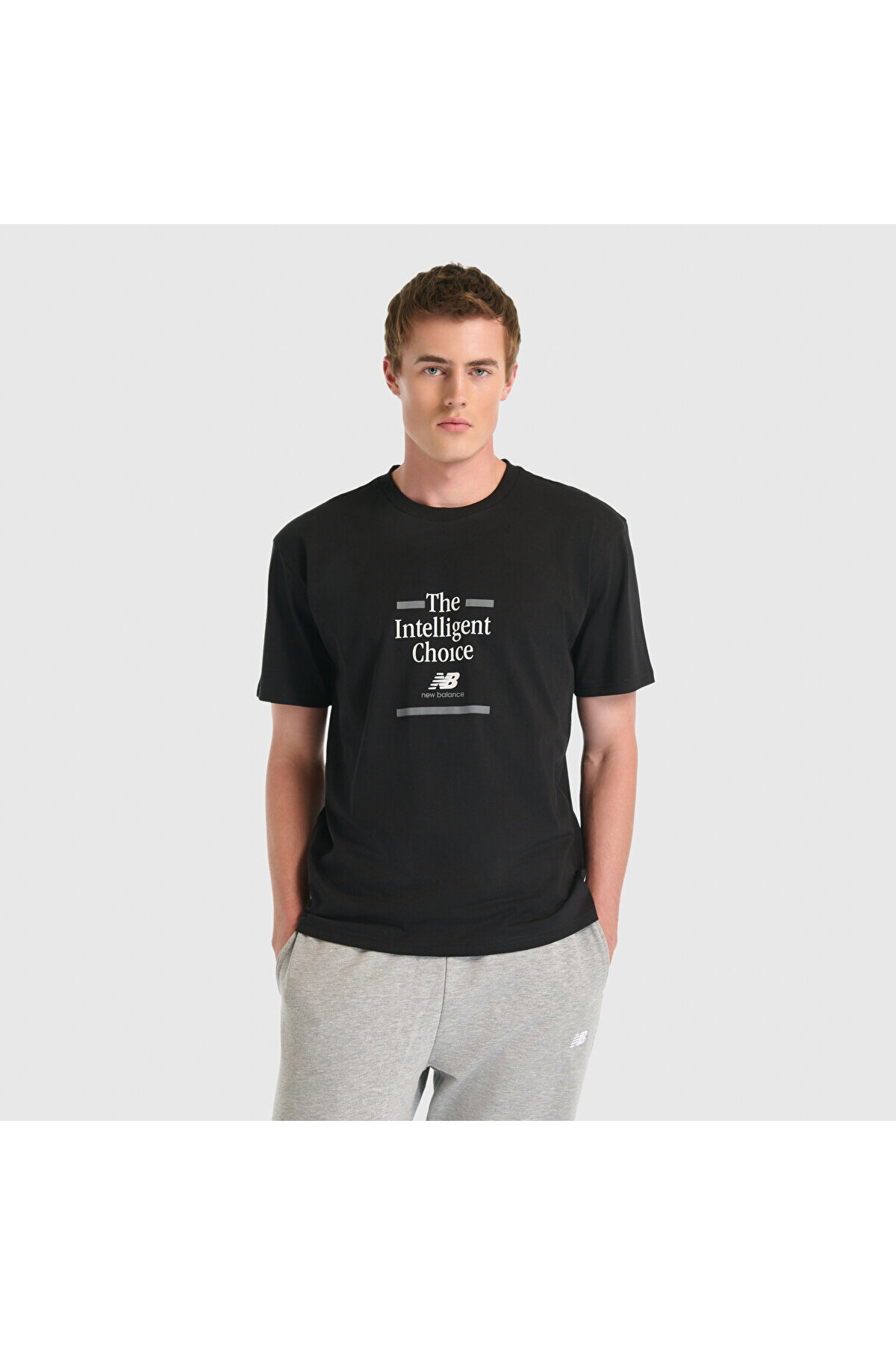 تی شرت مردانه مشکی MNT3510 نیو بالانس تی شرت ورزشی New Balance