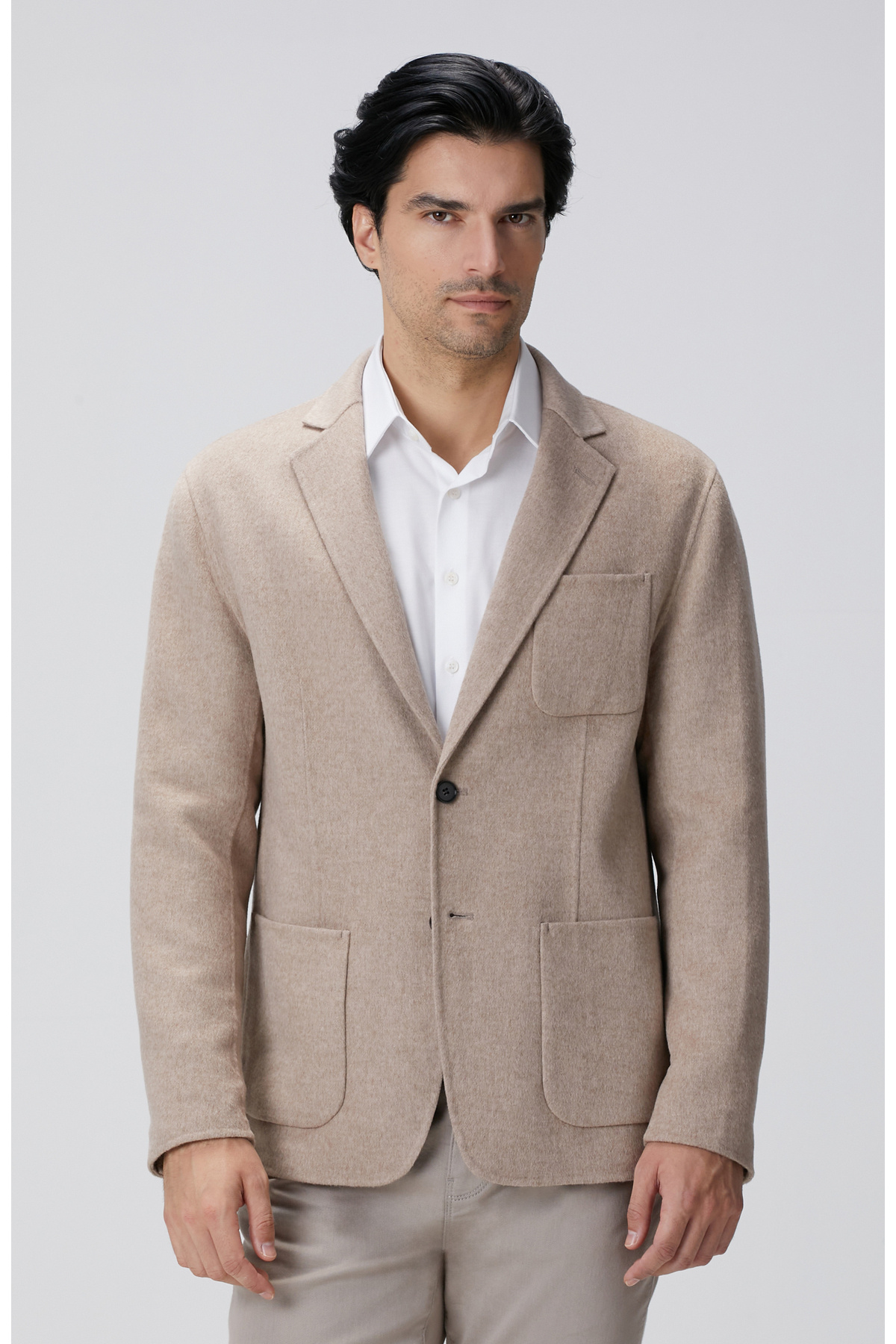 نتورک ژاکت پشمی بژ