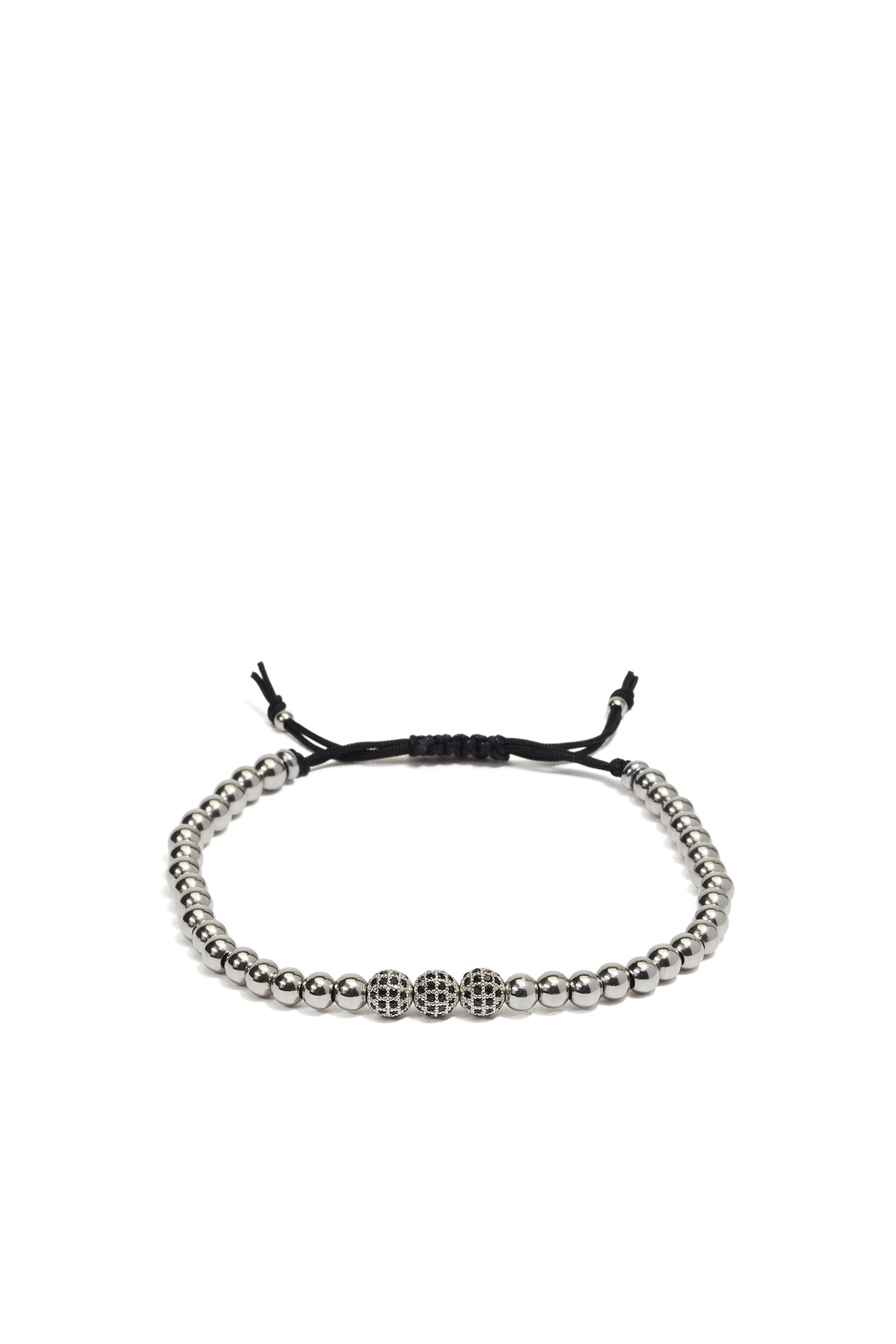 نتورک دستبند استیل ضد زنگ مردانه نقره ای