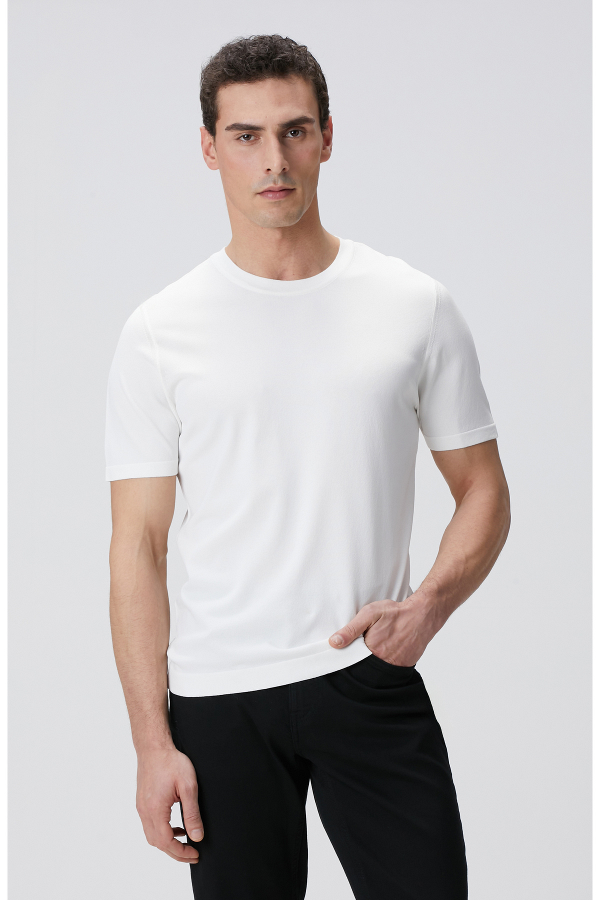 نتورک ژاکت بافتنی سفید مایل به کرم