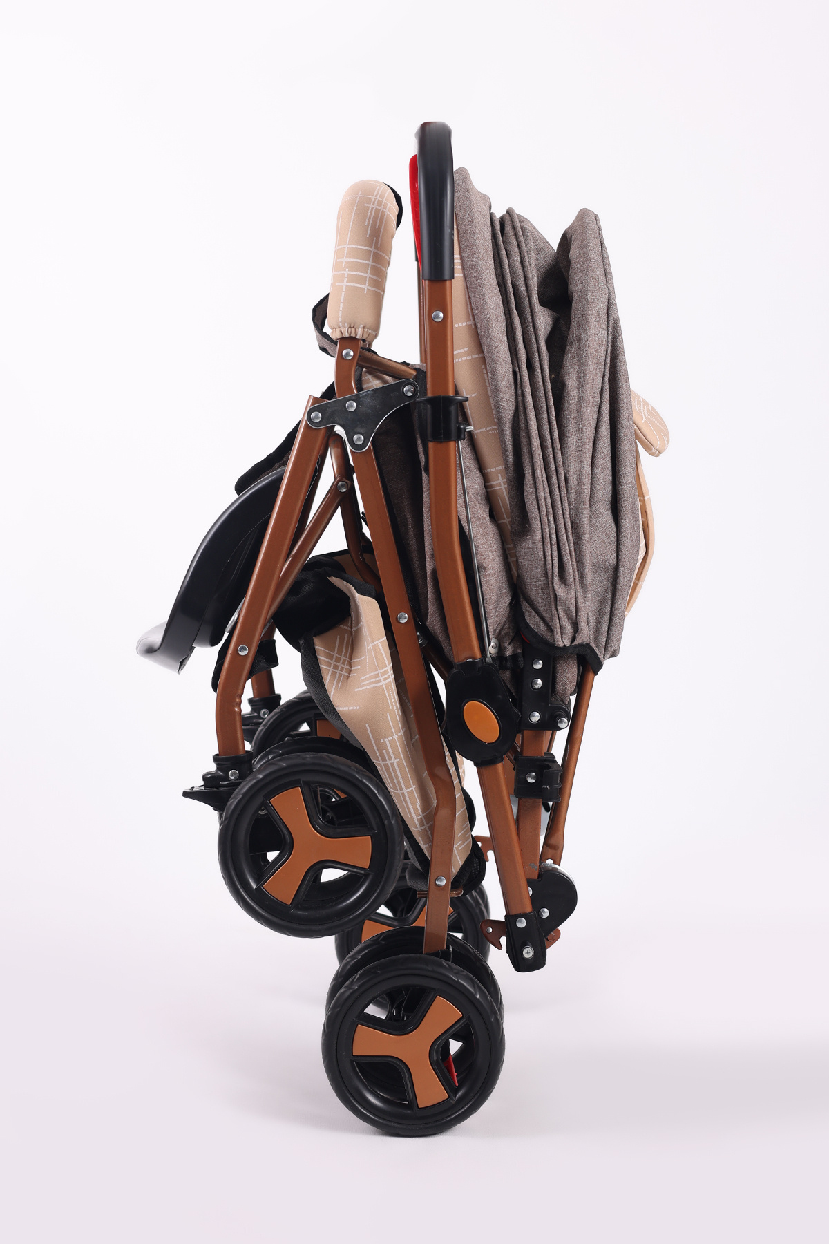 Jusso Dido Comfort Line Çift Yönlü Bebek Arabası Bej-Gold fotoğrafı 7 (önizleme)