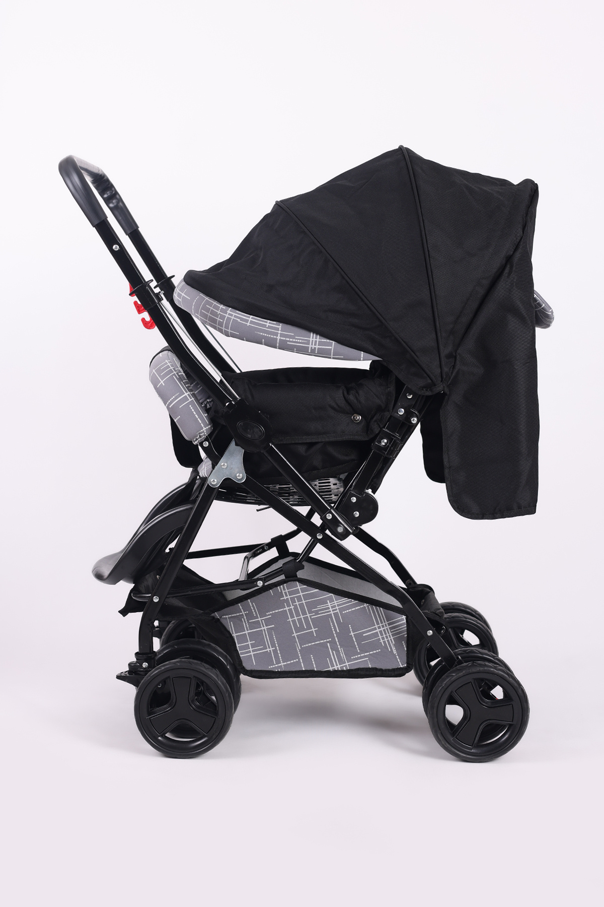 Jusso Dido Comfort Line Çift Yönlü Bebek Arabası Gri-Siyah fotoğrafı 3 (önizleme)