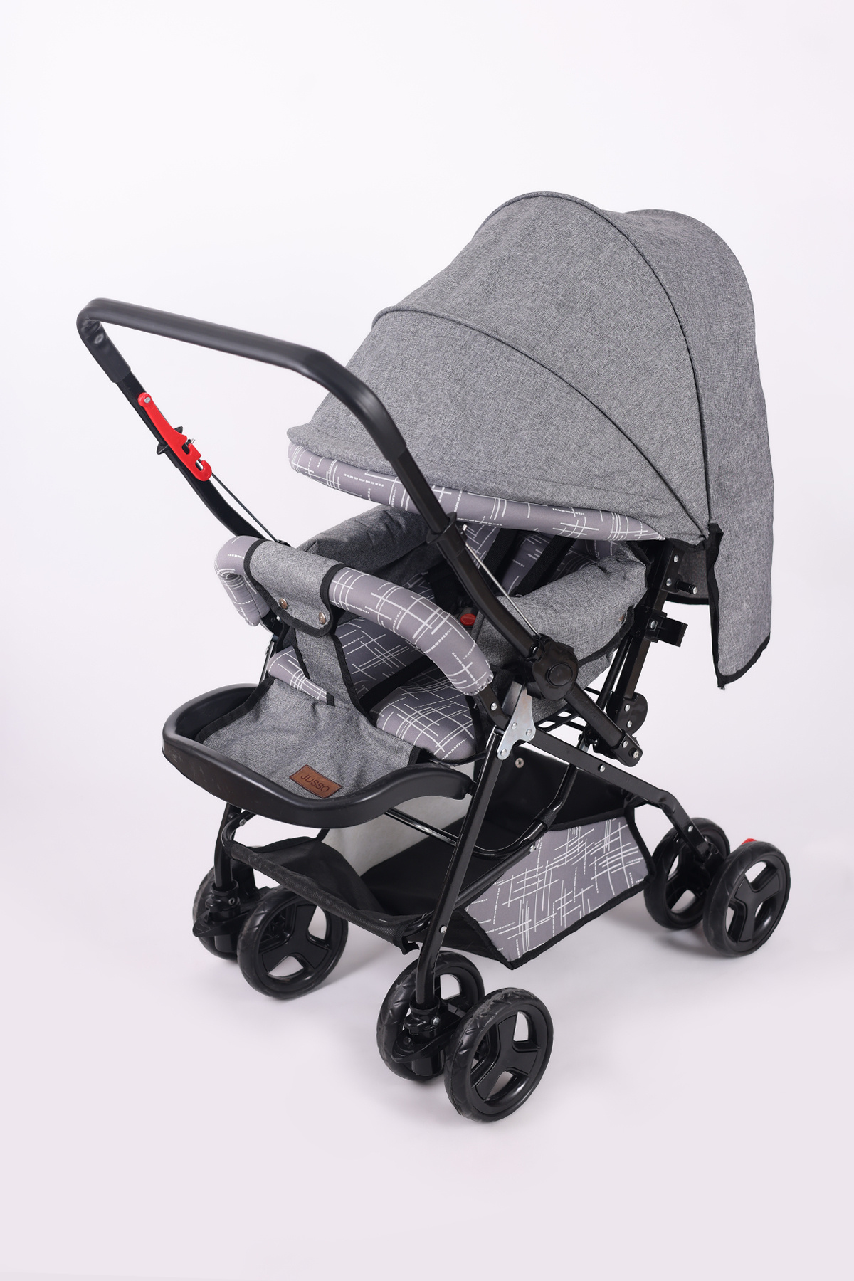 Jusso Dido Comfort Line Çift Yönlü Gri Bebek Arabası fotoğrafı 3 (önizleme)