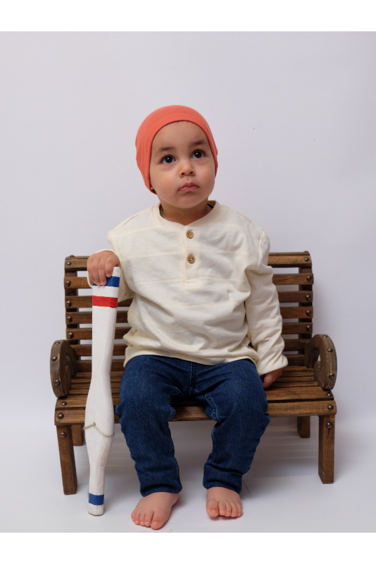 Damla Bebek & Çocuk Pamuk Bere 4'lü Set + 3'lü Boyunluk Hediyeli Yumuşak Ve Hassas fotoğrafı 4 (önizleme)