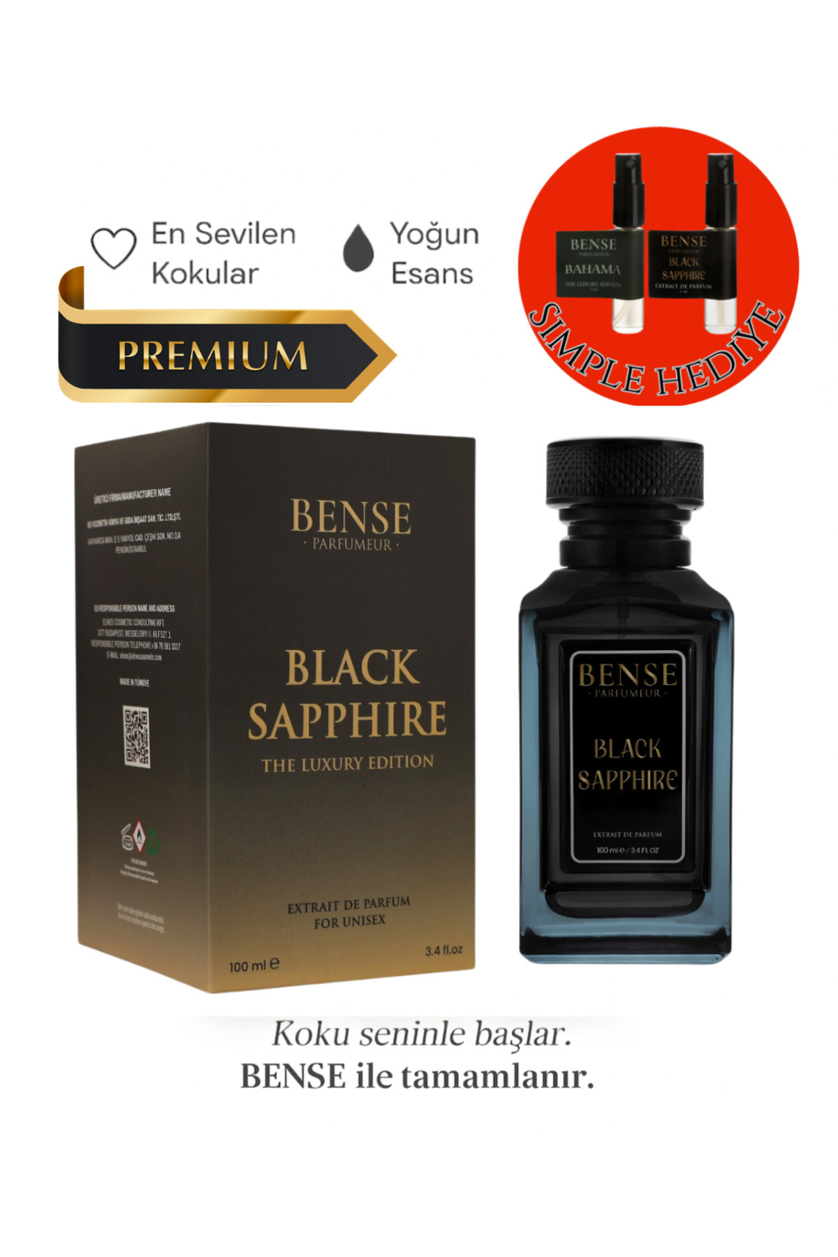 Bense Black Sapphire (Extrait de Parfum)