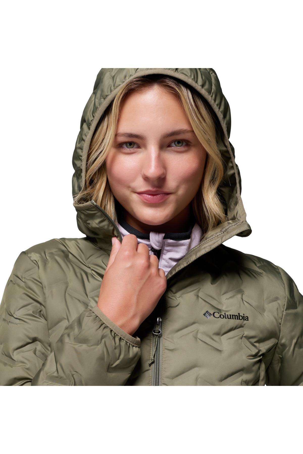 Columbia  Delta Ridge II Down Kapüşonlu Kadın Kaz Tüyü Mont - Görsel 6