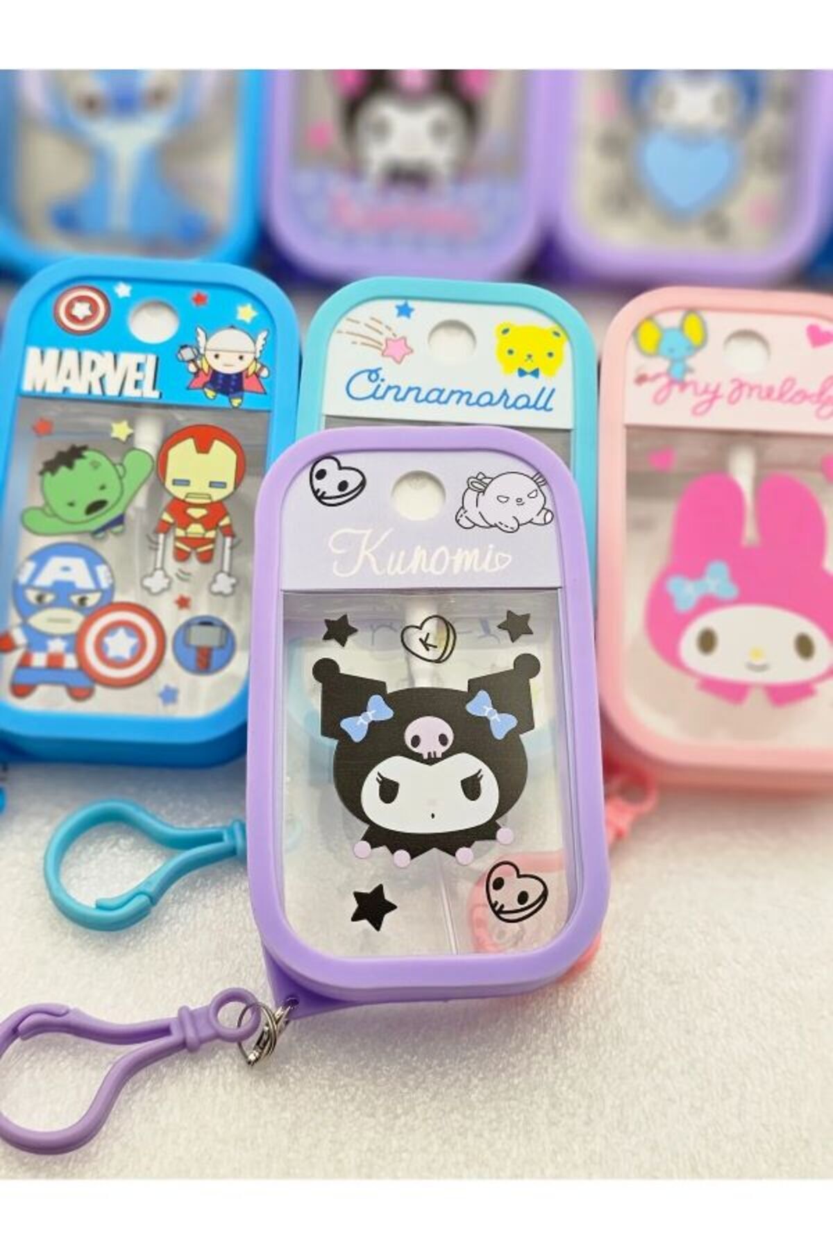 oyuncakçı savaş & europe shop Sanrio doldurulabilir anahtarlık'lı 45 ml sprey parfüm kolanya şişesi renk seçenekli konsept 1 adet fotoğrafı 3 (önizleme)