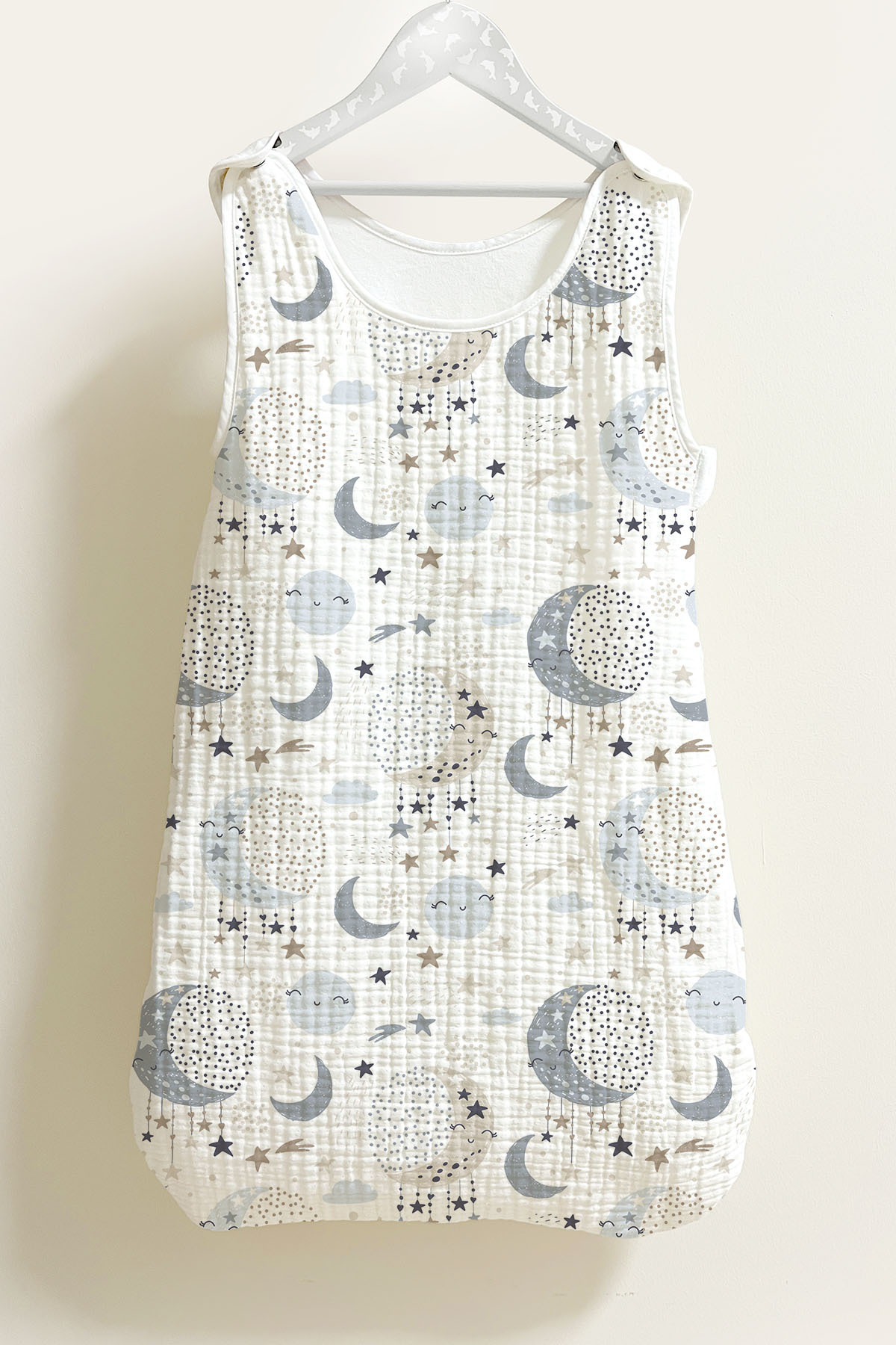 Tuğba Kuğu 4 Kat Müslin 1.2 TOG Bebek Uyku Tulumu (0-18 AY) - Ay Ve Gökyüzü fotoğrafı 2 (önizleme)