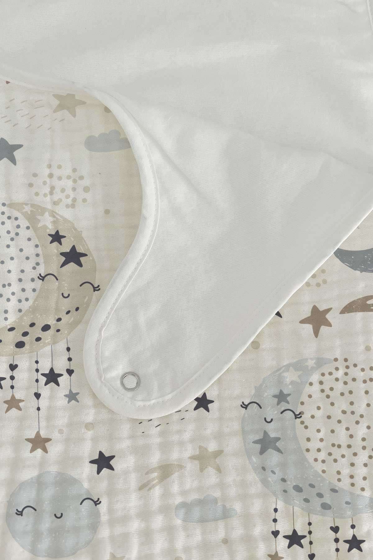 Tuğba Kuğu 4 Kat Müslin 1.2 TOG Bebek Uyku Tulumu (0-18 AY) - Ay Ve Gökyüzü fotoğrafı 4 (önizleme)