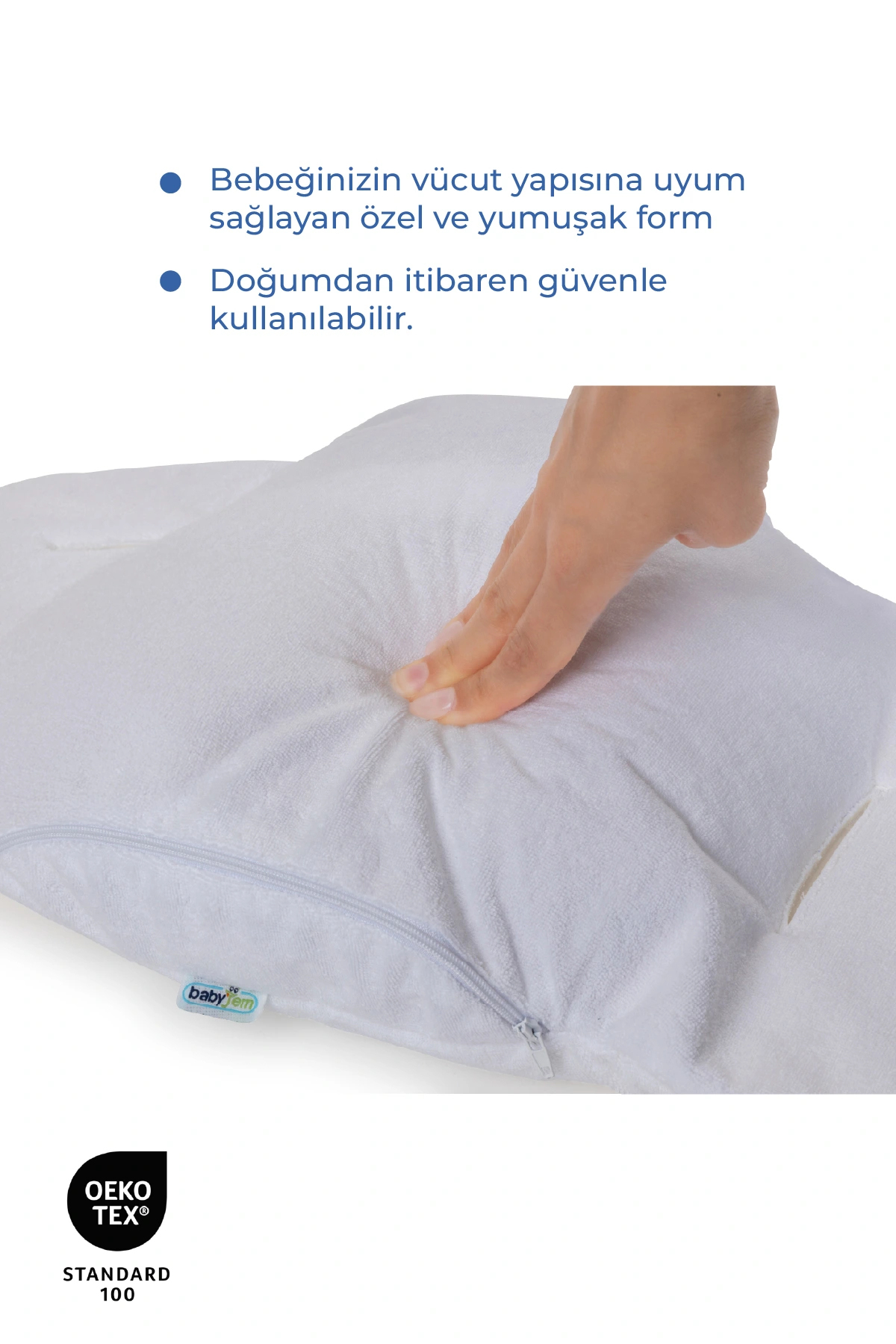 Babyjem Ana Kucağı Bel Desteği Havlu Beyaz fotoğrafı 5 (önizleme)