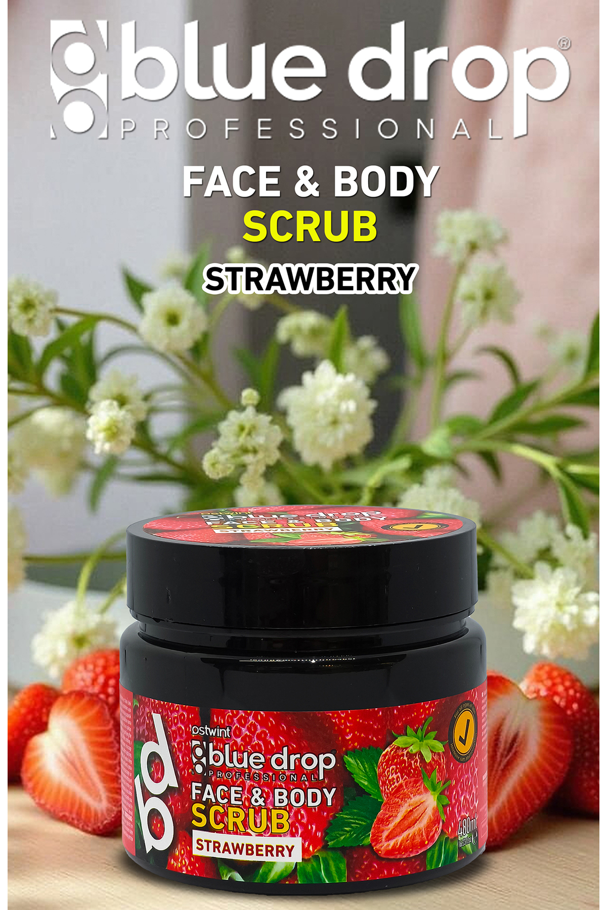 Killi Yüz - Vücut Peeling Scrub, Temizleyici Pürüssüzleştirici Dolaşım Hızlandırıcı, Çilek 480ml — 8684771990344 — تصویر 4 از 4