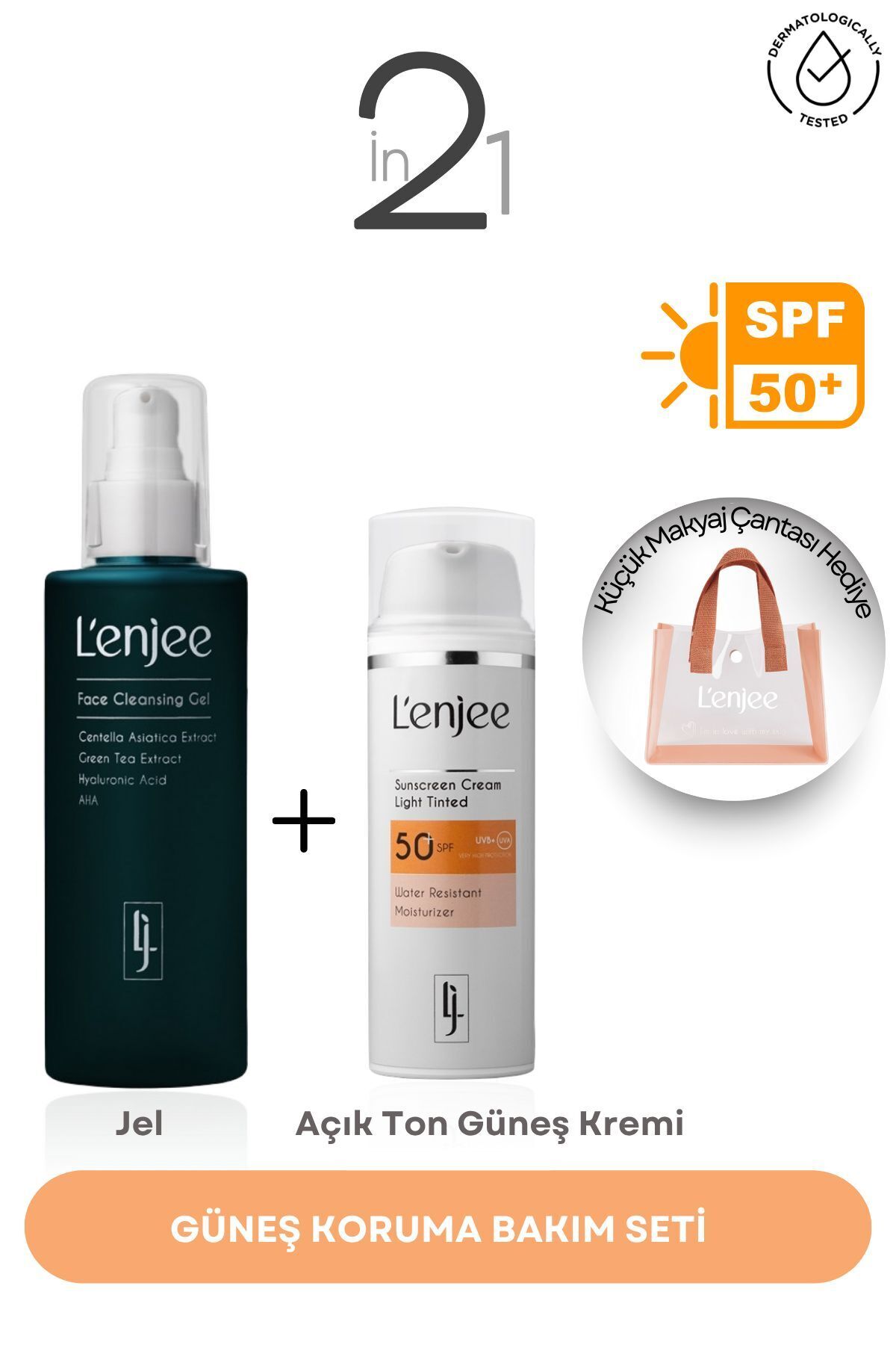 L'enjee Güneş Koruma Bakım Seti (Açık Ton)
