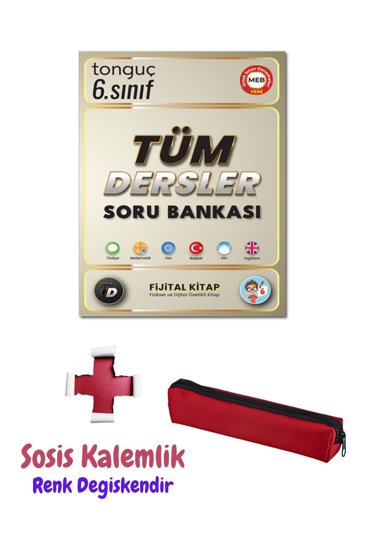 Tonguç Yayınları 6. Sınıf Tüm Dersler Soru Bankası - Mini Kalemlik Hediye -