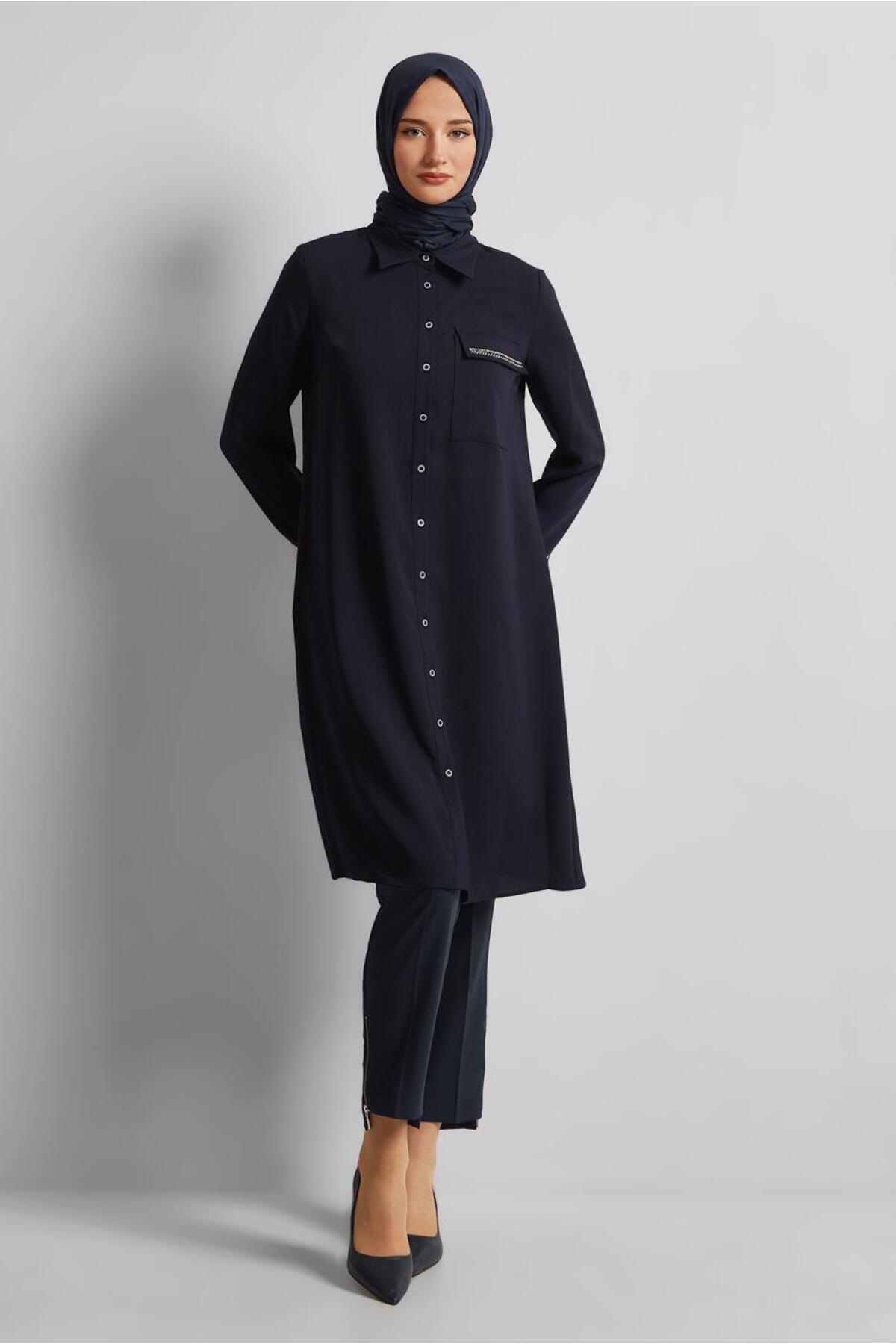 آلوینا پیراهن یقهدار تونیک ۴۵۶۱۱ آلوینا پیراهن یقهدار تونیک ۴۵۶۱۱