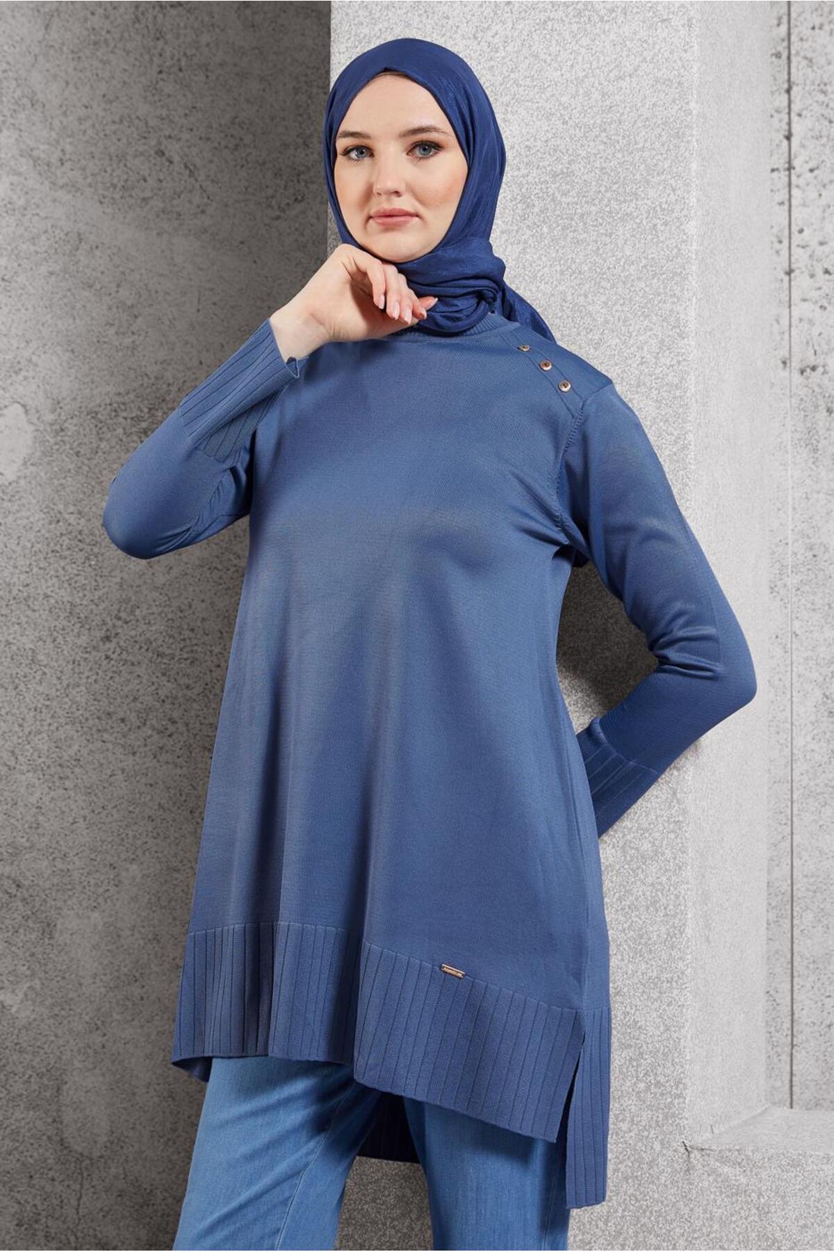 آلوینا تونیک بافتنی حجاب ۴۴۹۸۸ آلوینا تونیک بافتنی حجاب ۴۴۹۸۸