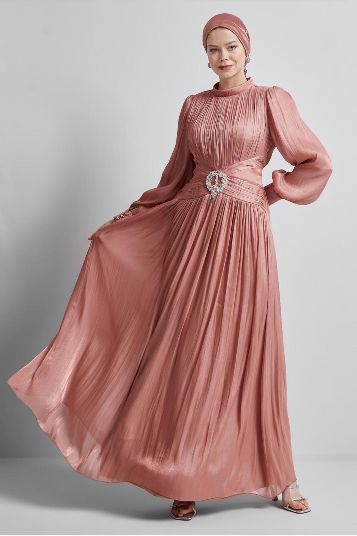 آلوینا لباس شب کمربنددار ۵۰۵۱۹ آلوینا لباس شب کمربنددار ۵۰۵۱۹