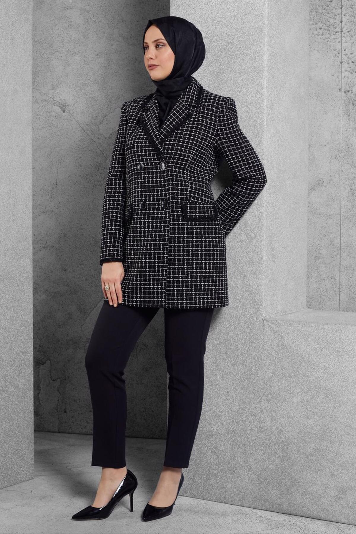 آلوینا کت و شلوار توئید با شلوار 30510