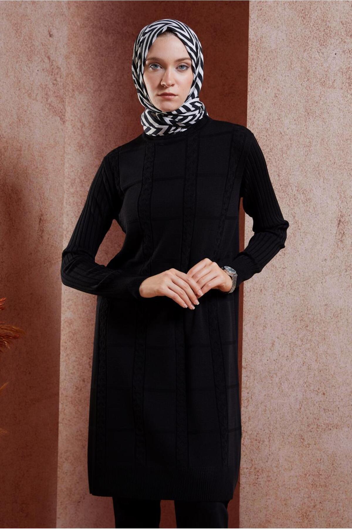 آلوینا تونیک بافتنی یقه گرد کد ۴۴۹۰۲