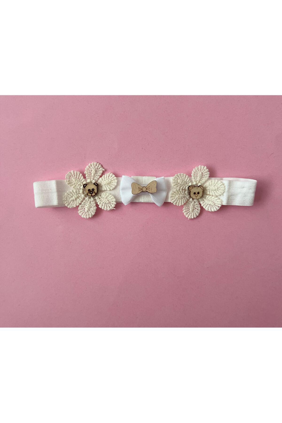 BABY WEAR Dantelli Bebek Patik & Saç Bandı fotoğrafı 5 (önizleme)
