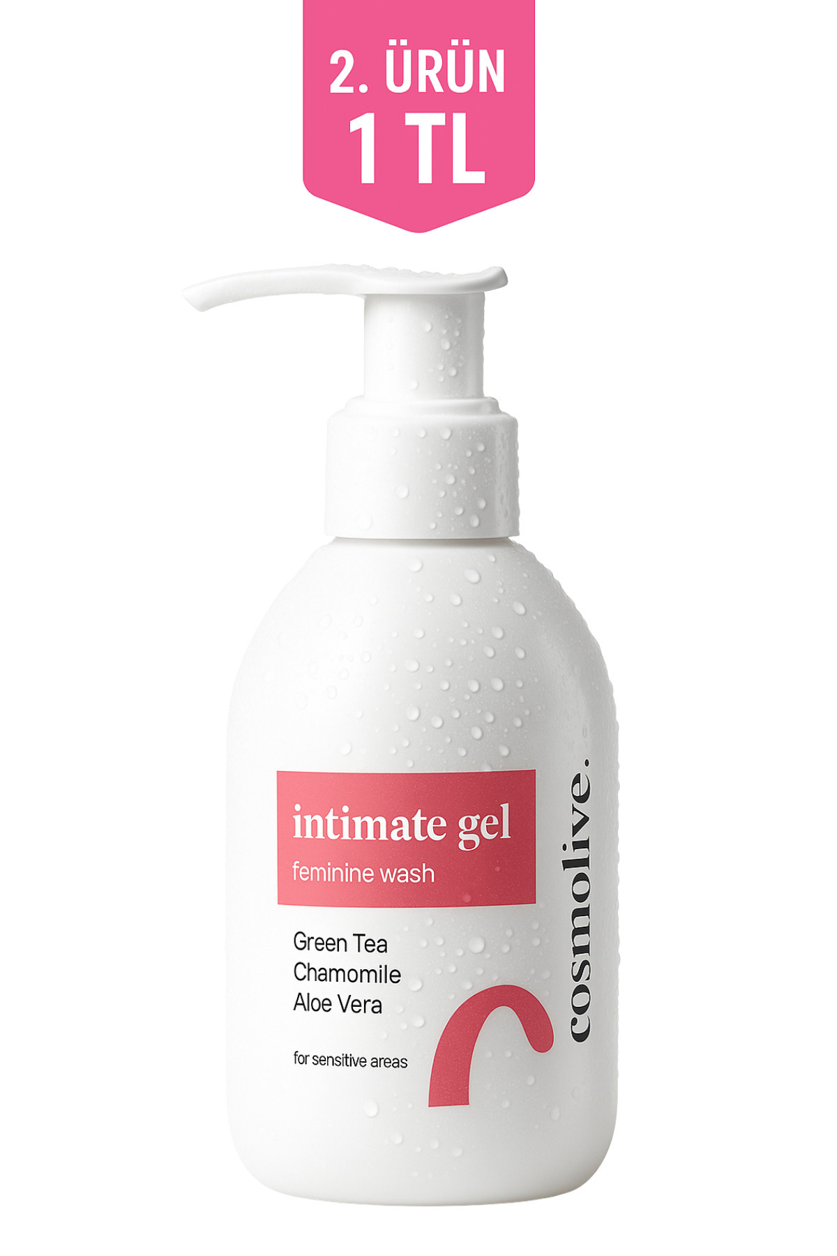 Cosmolive İntim Yıkama Jeli 300ml | Genital Bölge Koku Giderici | Batık Giderici | Aloe Vera & Papatya
