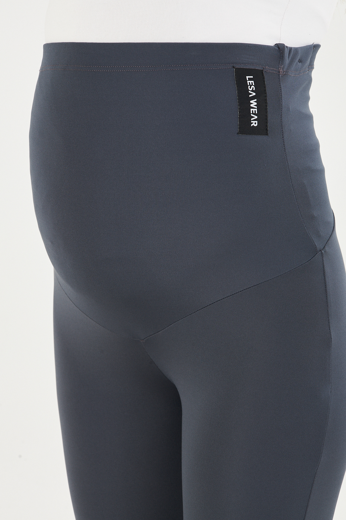 Lesa Wear İspanyol Paça Ayarlanabilir Yüksek Bel Esnek Toparlayıcı Ve Sıkılaştırıcı Hamile Tayt antrasit fotoğrafı 7 (önizleme)