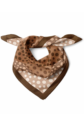 nehir eşarp Puantiye Desen Fular Bandana 50x50 Cm