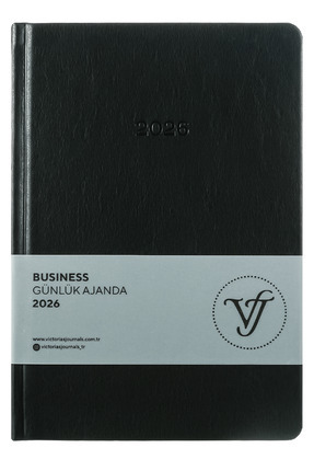 Victoria's Journals Business 2026 Günlük Ajanda 17x24cm Sert Kapak Ivory 80gr...