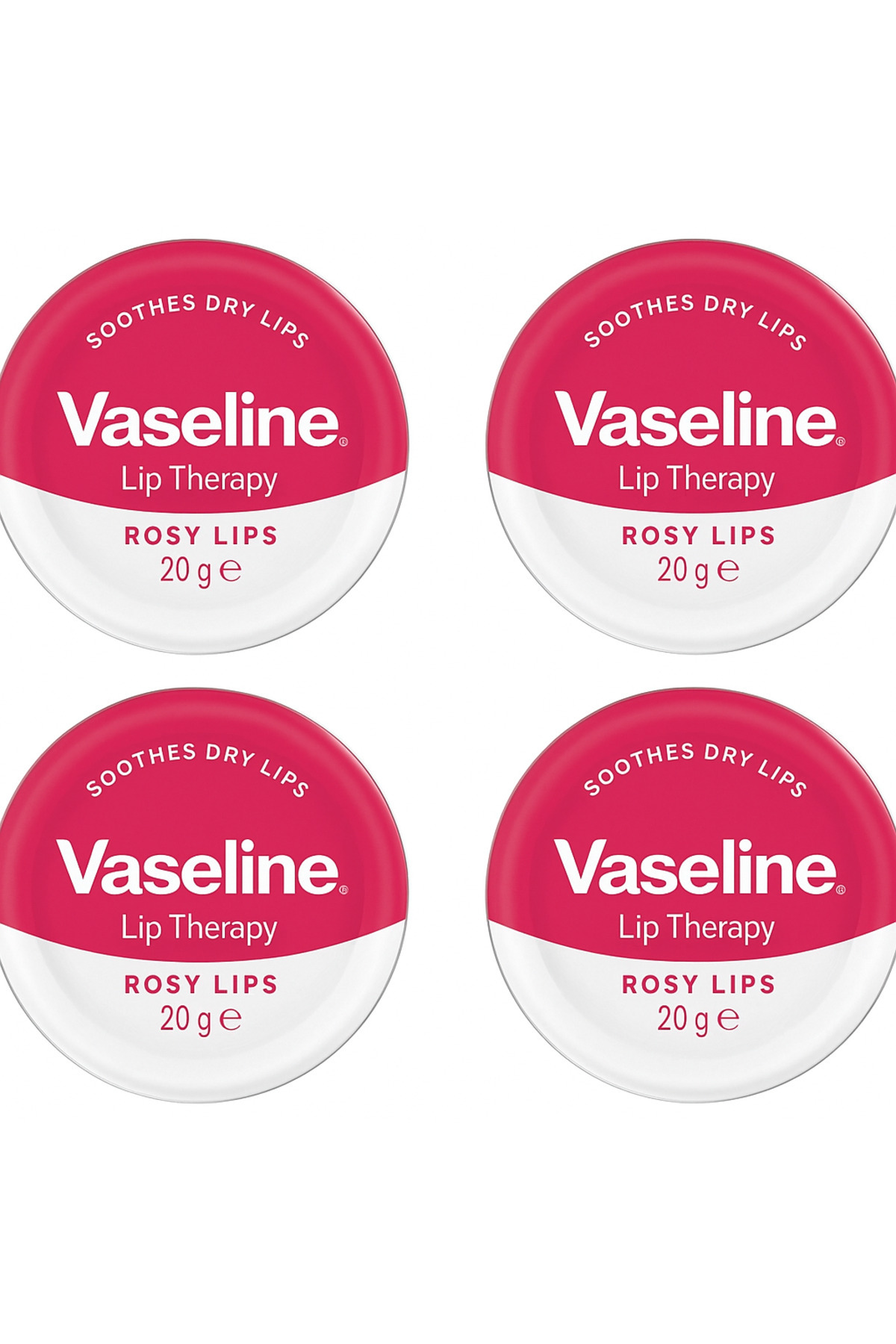 مرطب شفاه بزيت الورد واللوز، 20 جم، 4 قطع