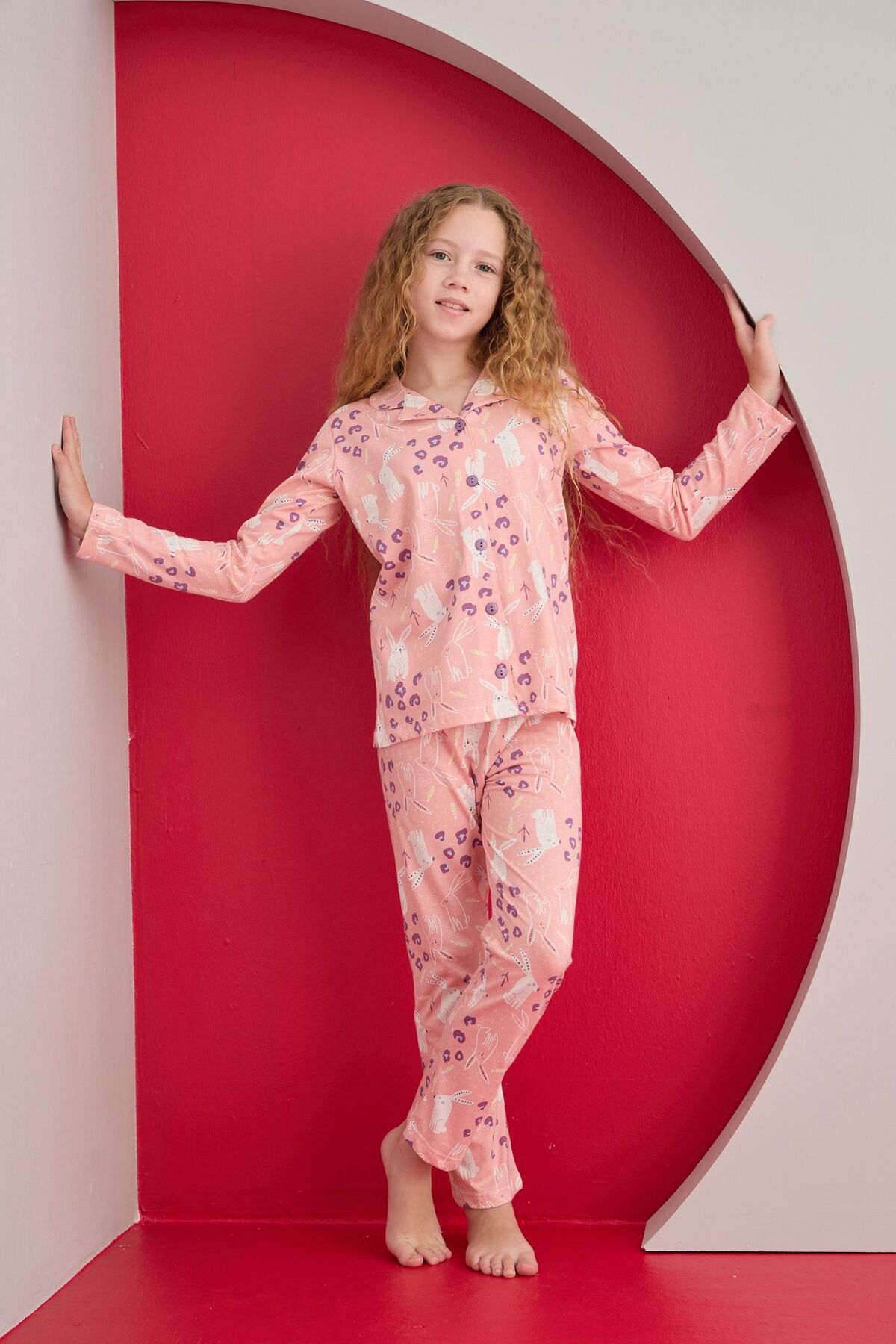 LARİCE KİDS KIZ ÇOCUK UZUN KOL PİJAMA TAKIMI fotoğrafı 2 (önizleme)