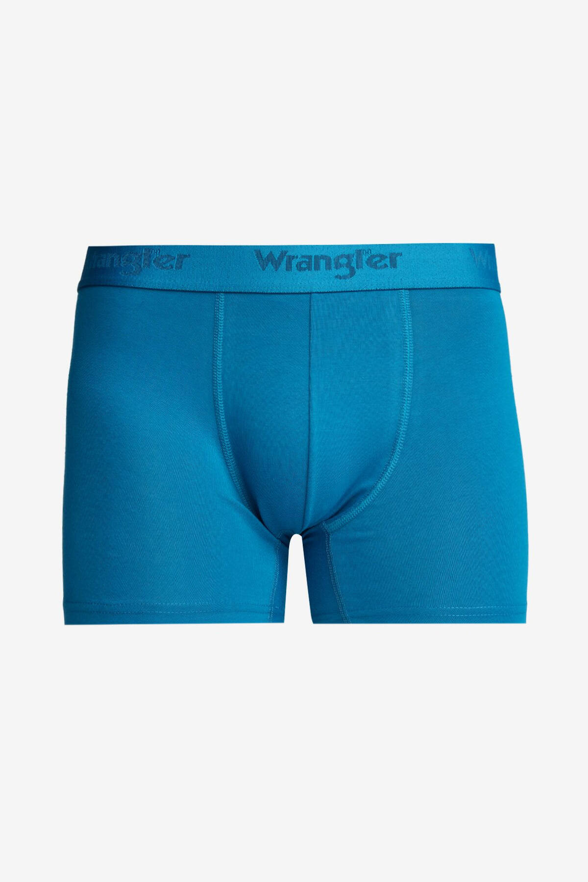 باکسرهای انعطاف پذیر پنبه ای آبی برش منظم Wrangler