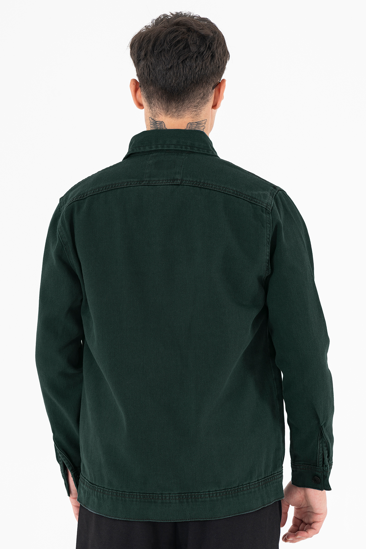 Souris  Erkek Nefti Kot Ceket Relax Fit Rahat Kalıp - Görsel 6