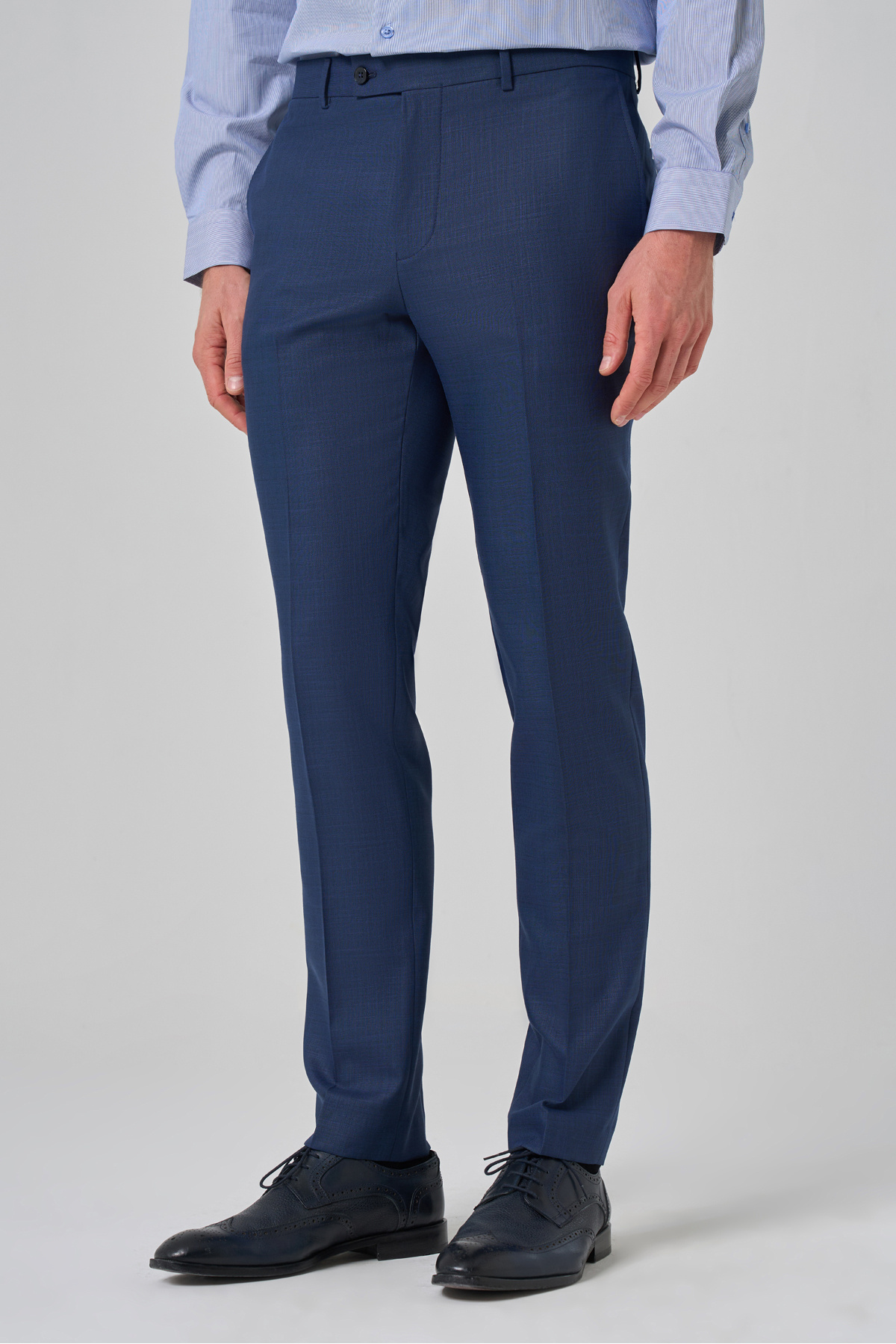 Men's Navy Blue Classic Slim Fit Slim Fit Pants