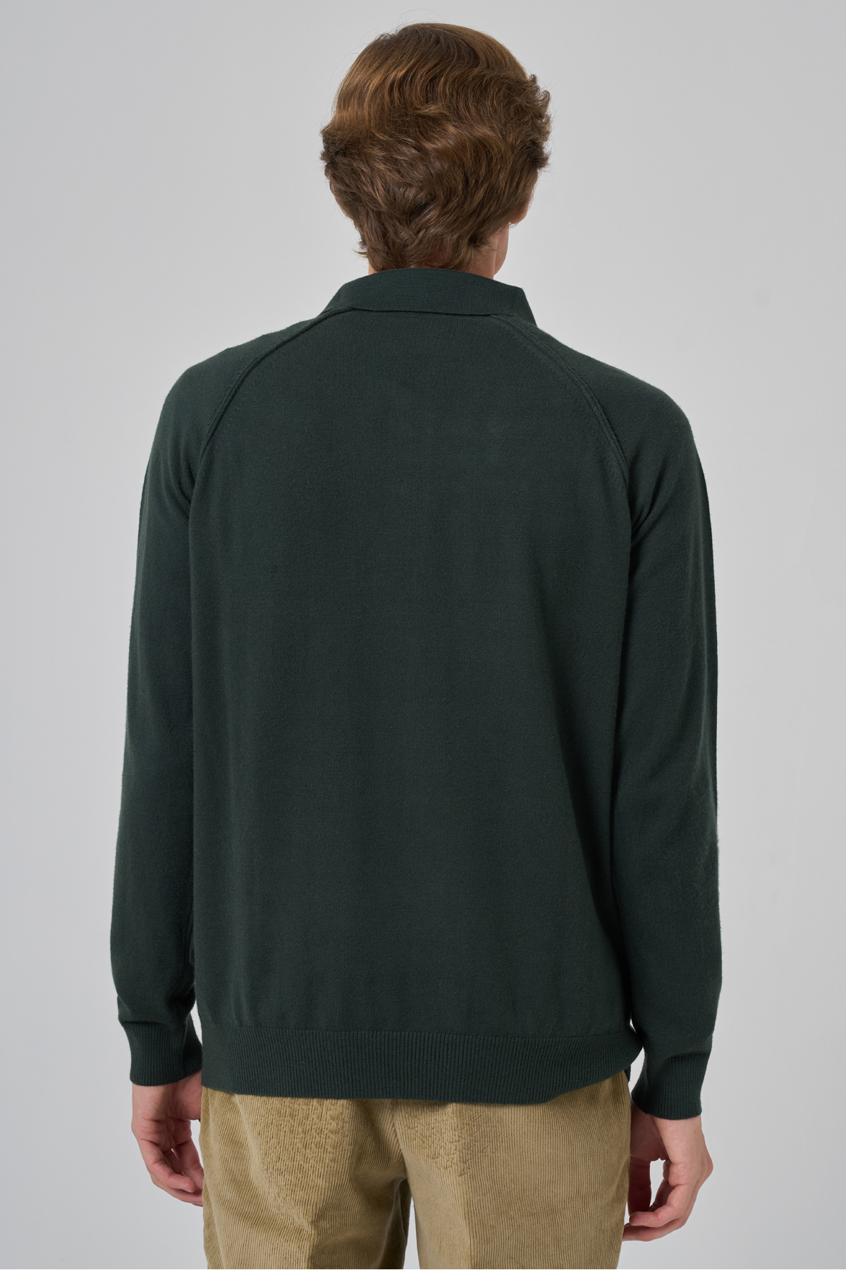 Morven  Erkek Haki Trend Core Spun Polo Yaka Dynamic Fit Rahat Kesim Triko - Görsel 5